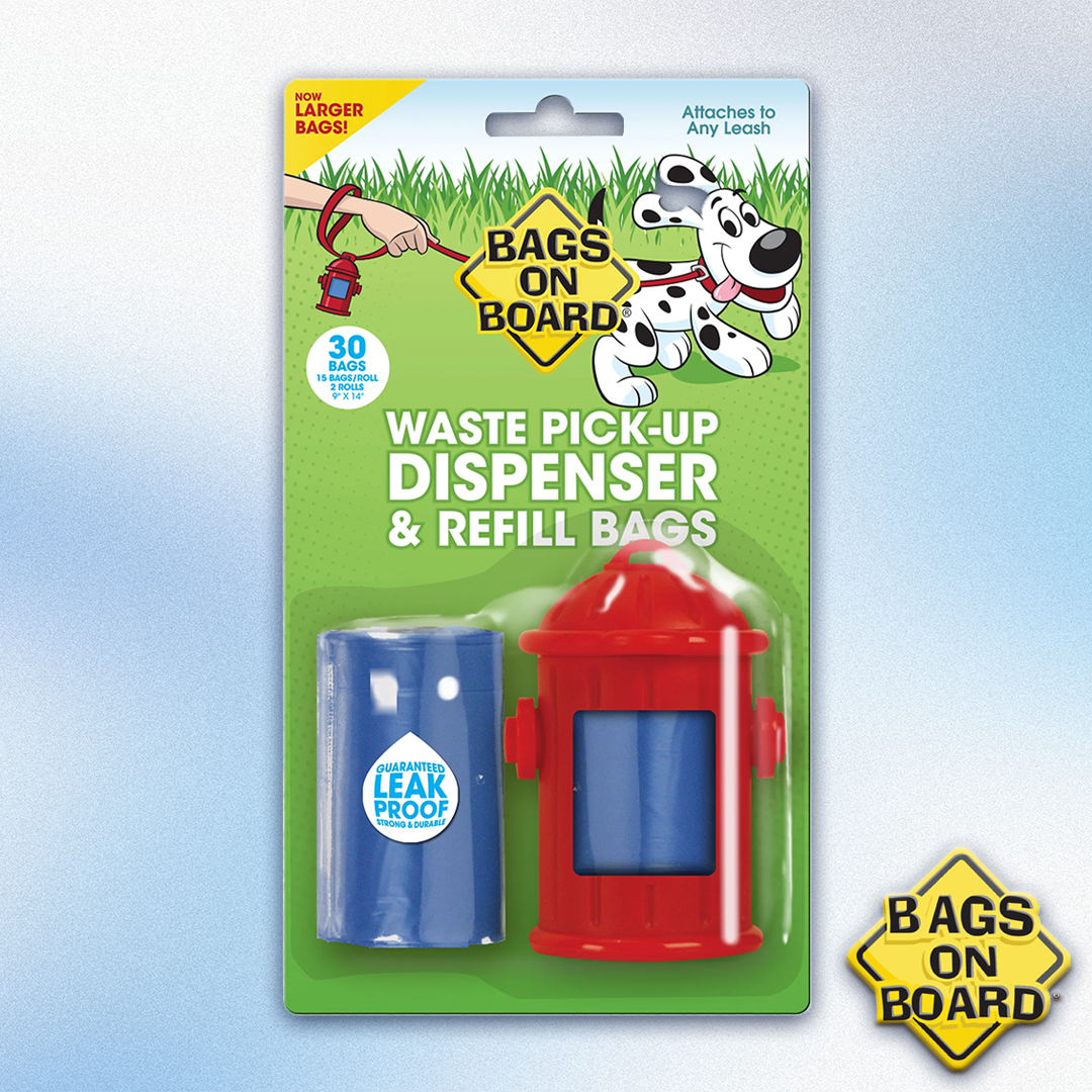 Bags on Board - Waste Pick-Up Dispenser and Refill Bags