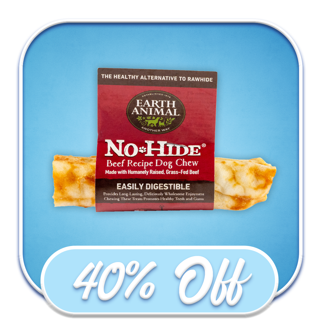 #39603 Earth Animal - No-Hide 4" Chew Beef