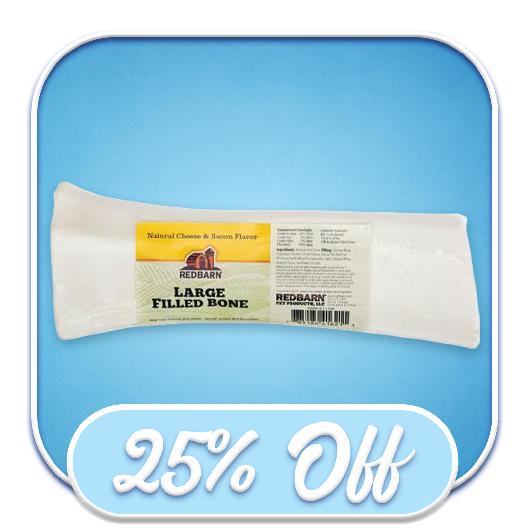 #41887 Redbarn - Natural Chicken & Bacon Filled Bone Large