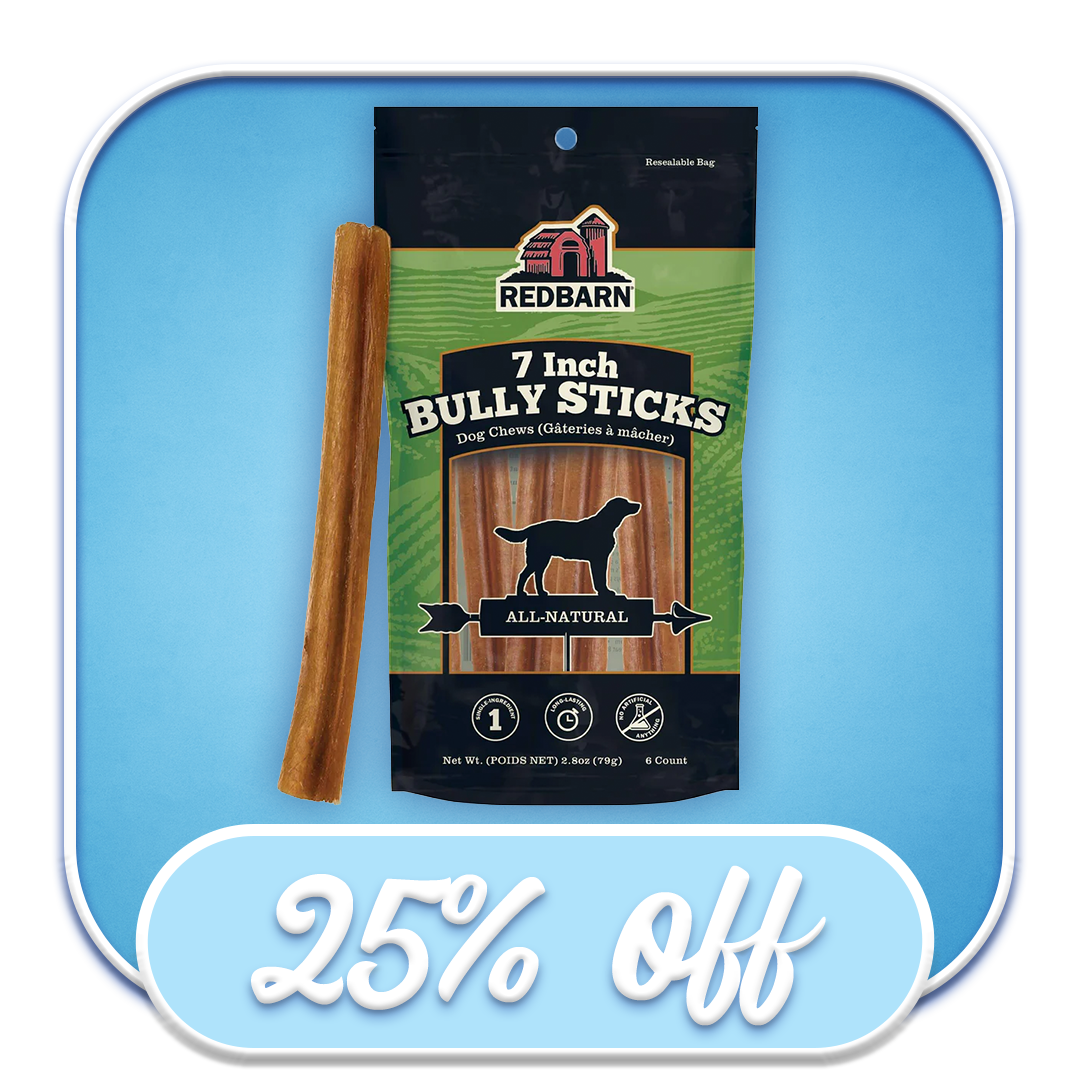 #40484 Redbarn - 7" Bully Sticks 6pk