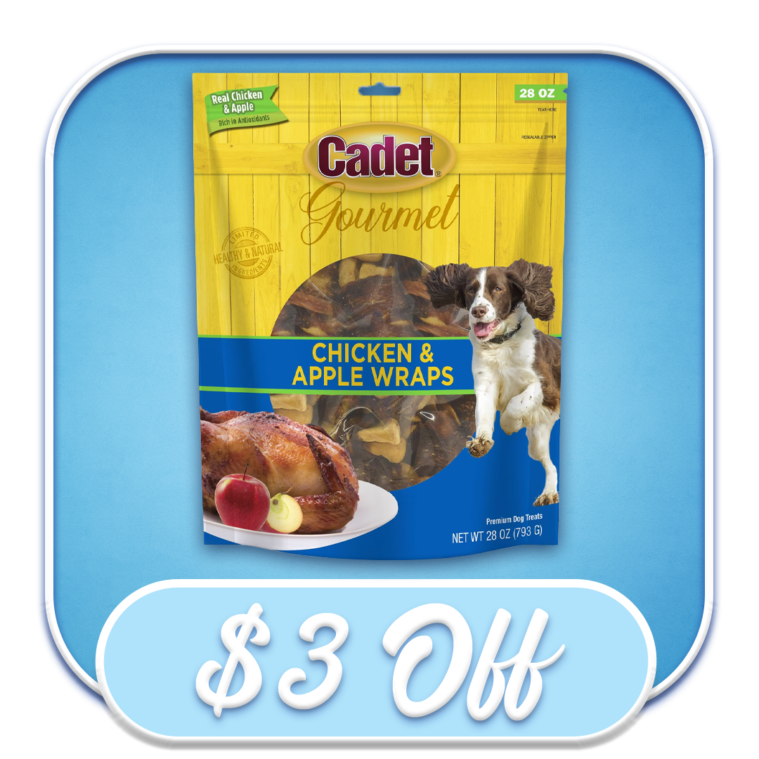 #43622 Cadet - Chicken & Apple Wraps 14oz 