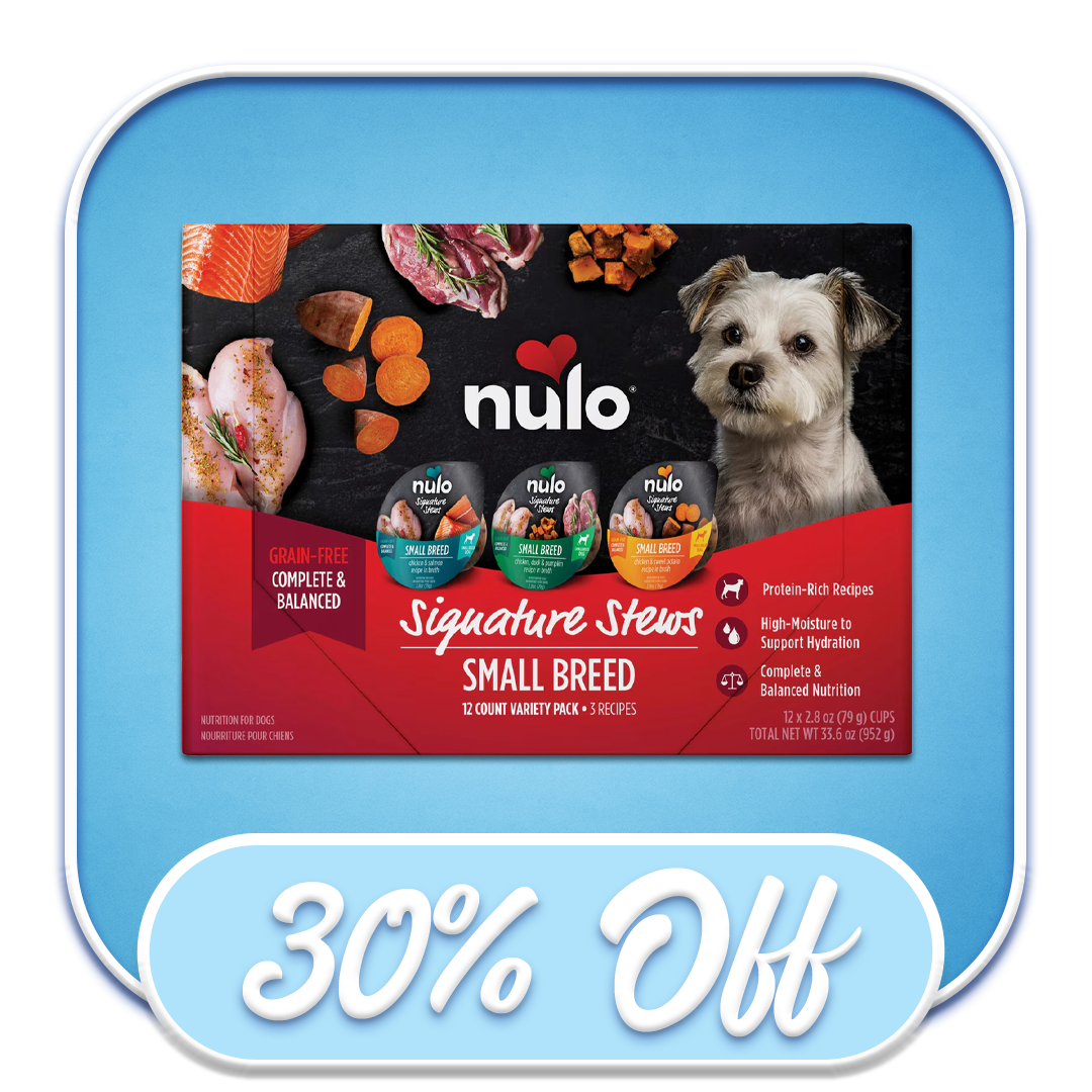 #48743 Nulo - Signature Stews Small Breed, 2.8oz Variety Pack Wet Dog Diet