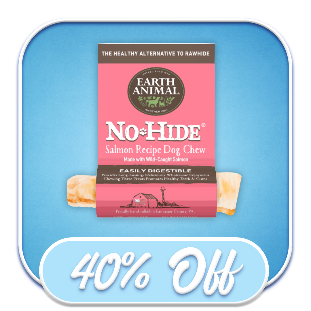 #39603 Earth Animal - No-Hide 4" Chew Salmon