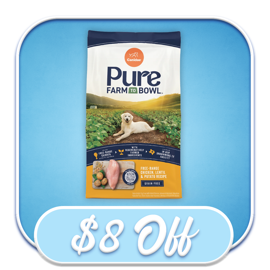 #41030 - Canidae PURE Grain-Free Free-Range Chicken, Lentils, & Potato 24lb Dry Dog Diet