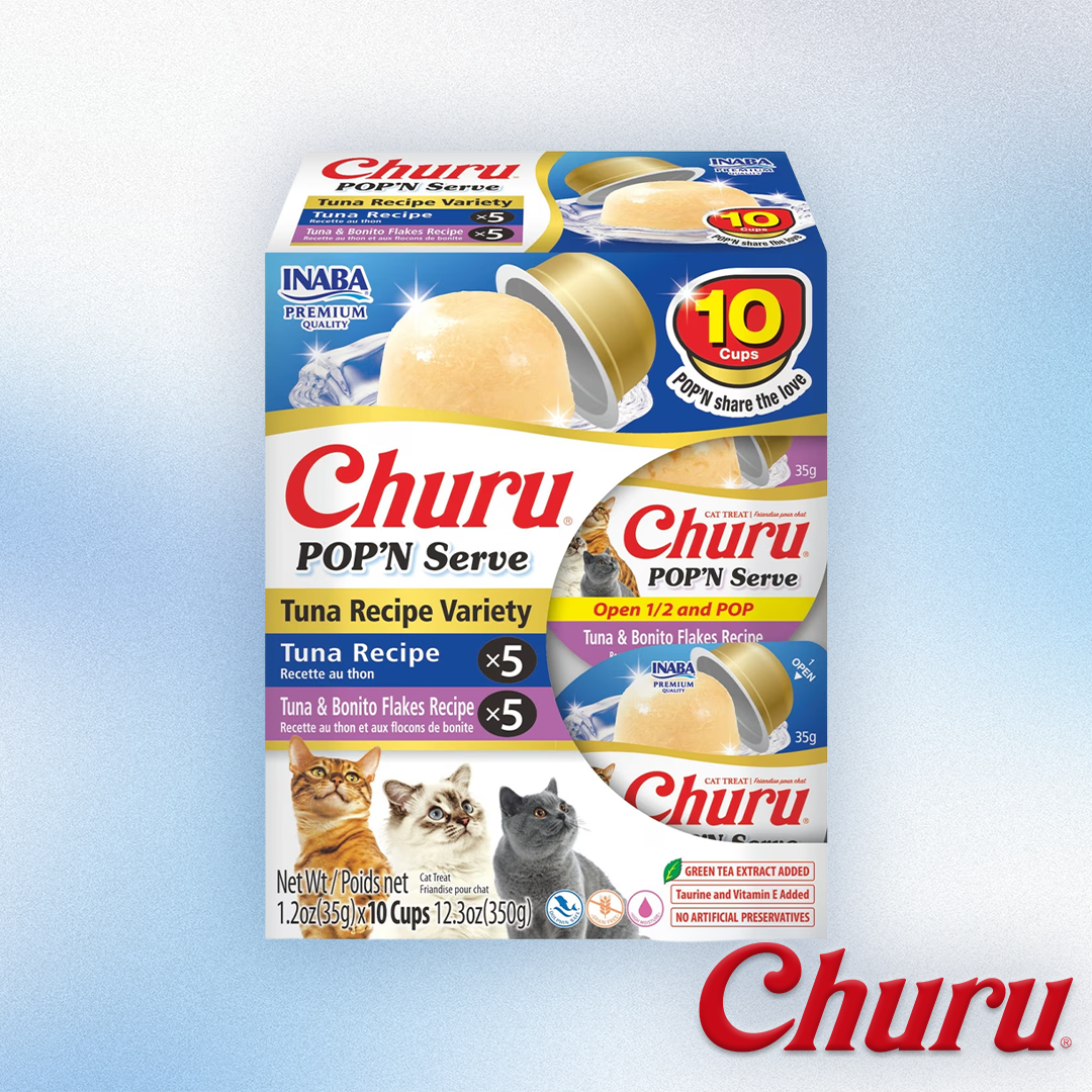 Inaba Churu - Pop'N Serve Tuna Recipe Variety 10ct