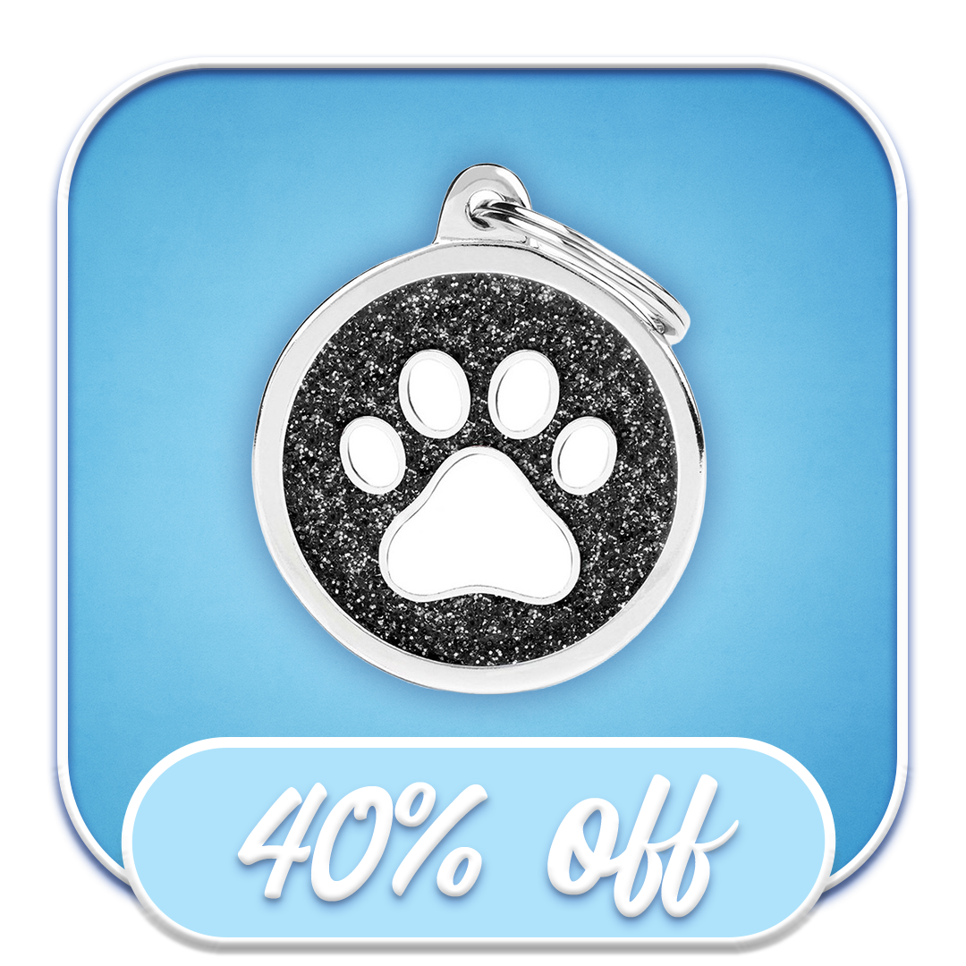 #40249 MyFamily - Shine Black Circle Paw