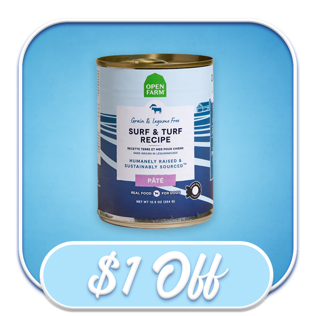 #51303 Open Farm - Grain & Legume Free Surf & Turf Pate Canned Dog Diet 12.5oz
