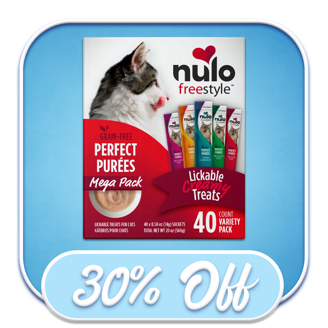 #51023 Nulo - Freestyle Grain-Free Perfect Purees Mega Pack Lickable Creamy Treats 40ct