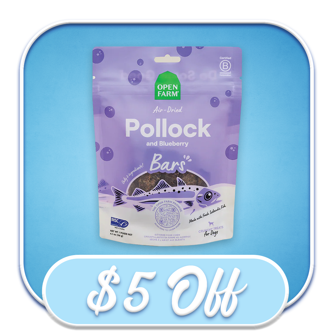 #51282 Open Farm - Air Dried Pollock & Blueberry Bars