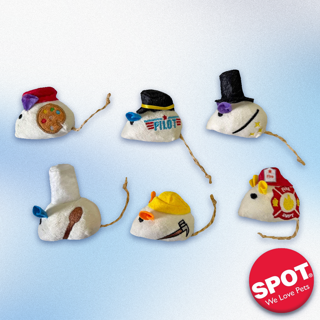 Spot - Mice at Work Cat Toys (6pk)