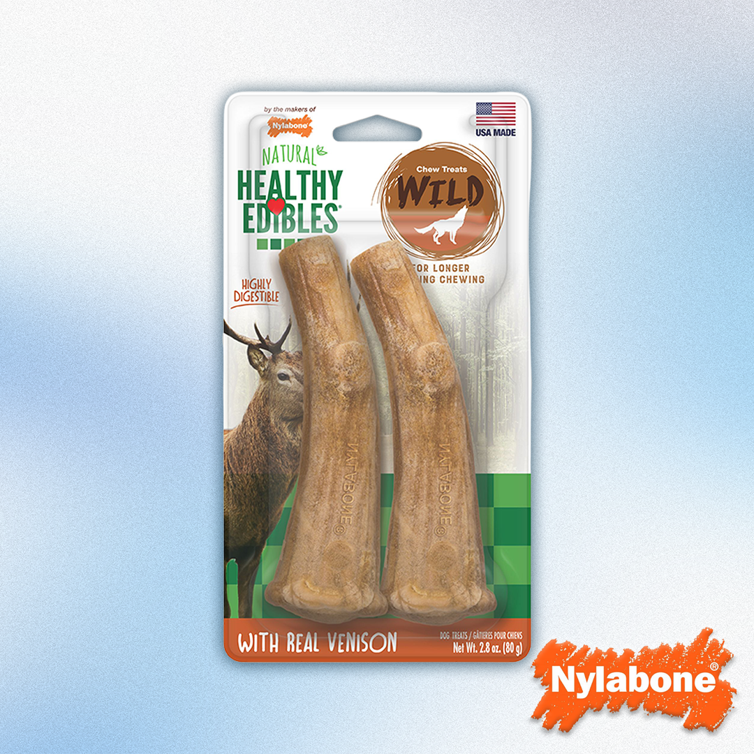 Nylabone - Healthy Edibles Venison Antler Chews 2pk
