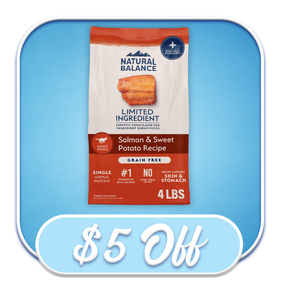 #51161 - Natural Balance Salmon & Sweet Potato 4lb Dry Dog Diet 