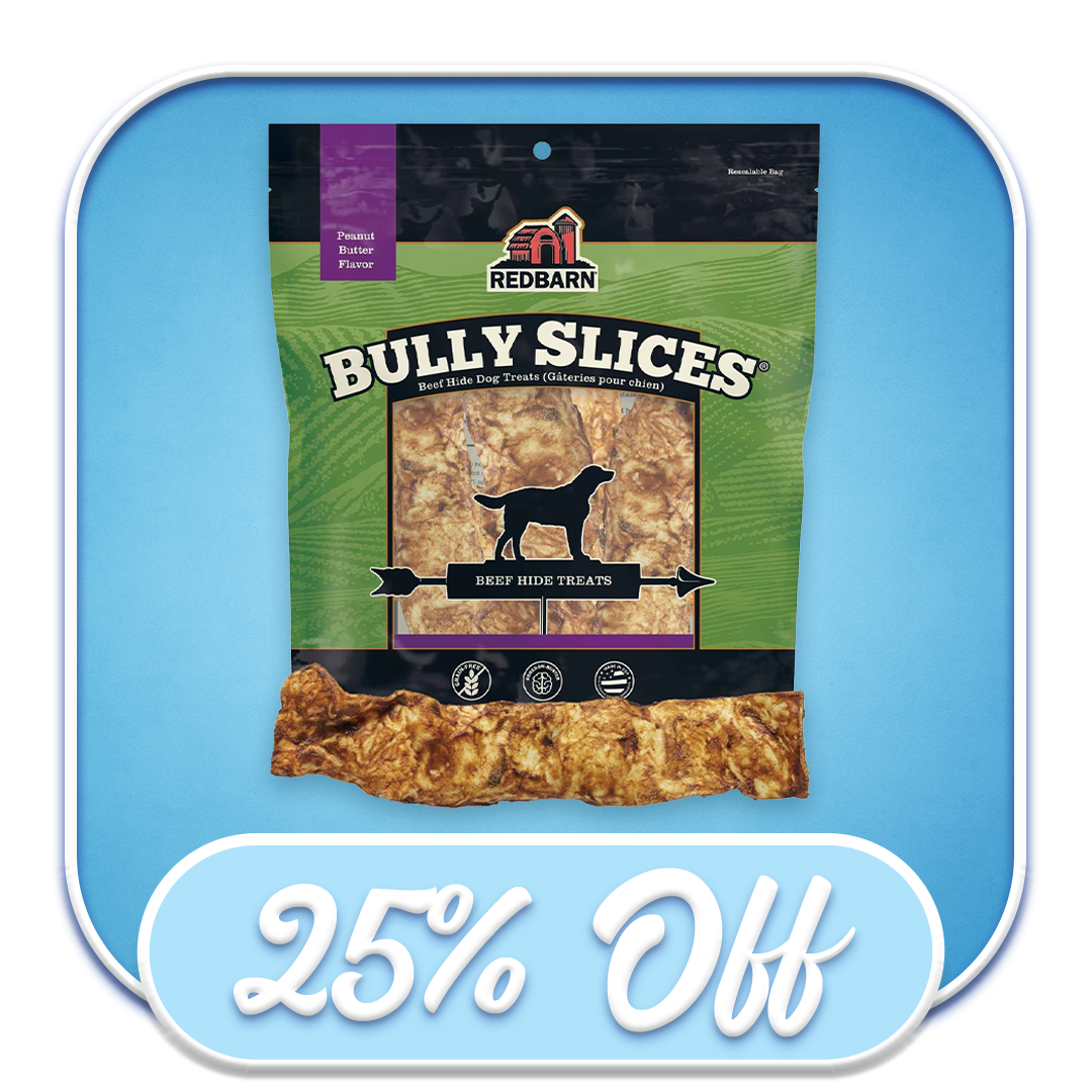 #36524 Redbarn - Bully Slices Peanut Butter