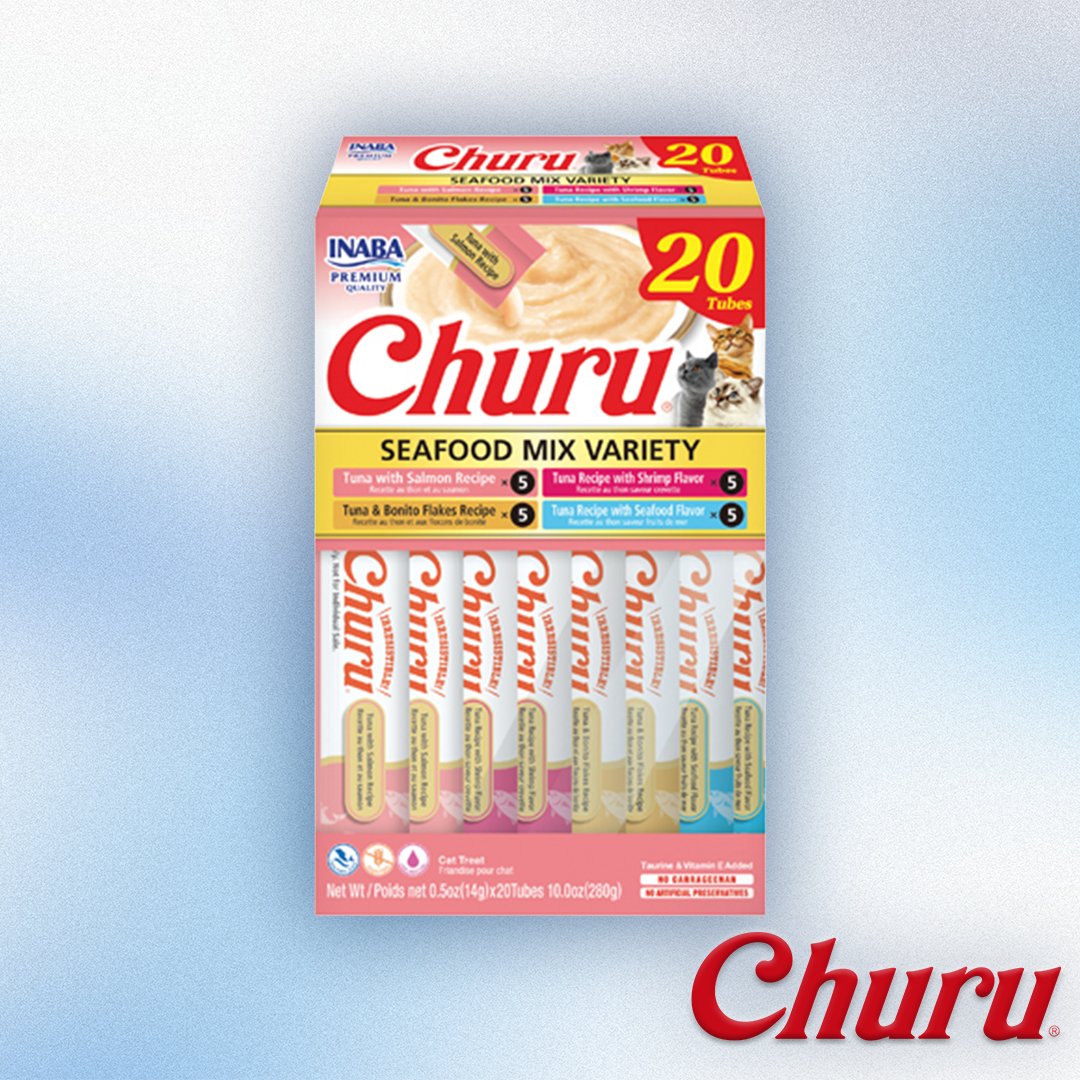 Inaba Churu - Lickable Tubes Seafood Mix Variety 20 ct 