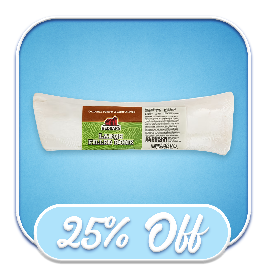 #18645 Redbarn - Original Peanut Butter Filled Bone Large