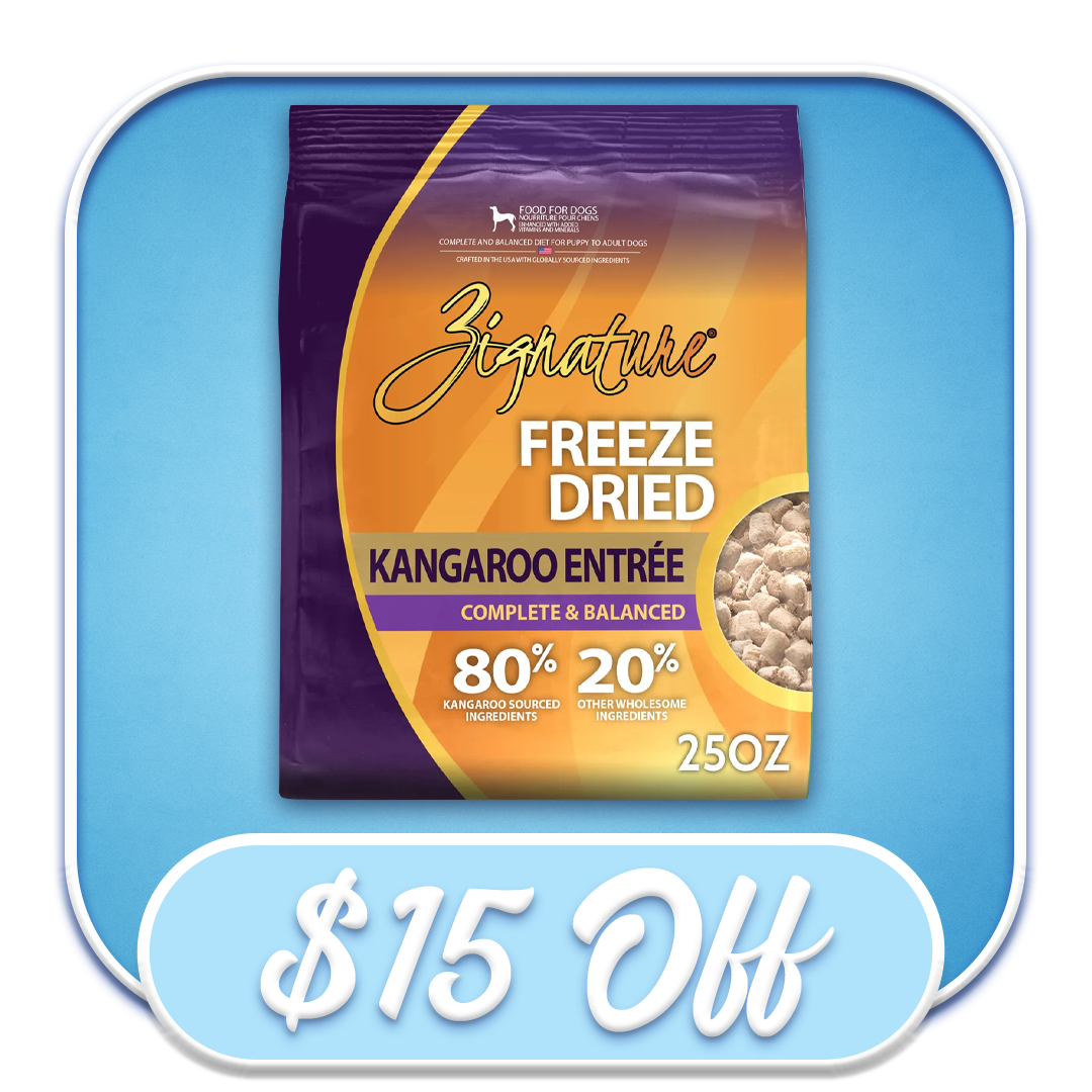 #52729 Zignature  - Freeze-Dried Kangaroo Entree 25oz Dog Diet