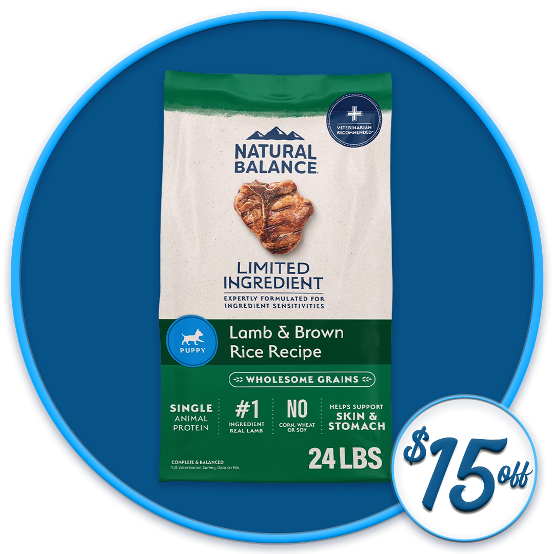 #36505 - Lamb and Brown Rice Dry Puppy Food Diet 24lb 
