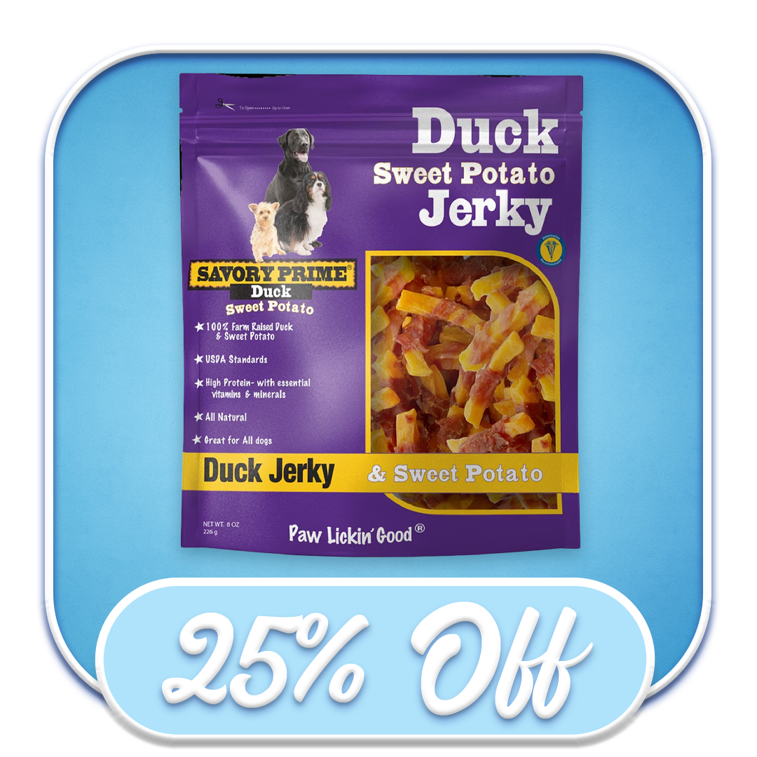 #47161 Savory Prime - Sweet Potato & Duck Jerky 16oz