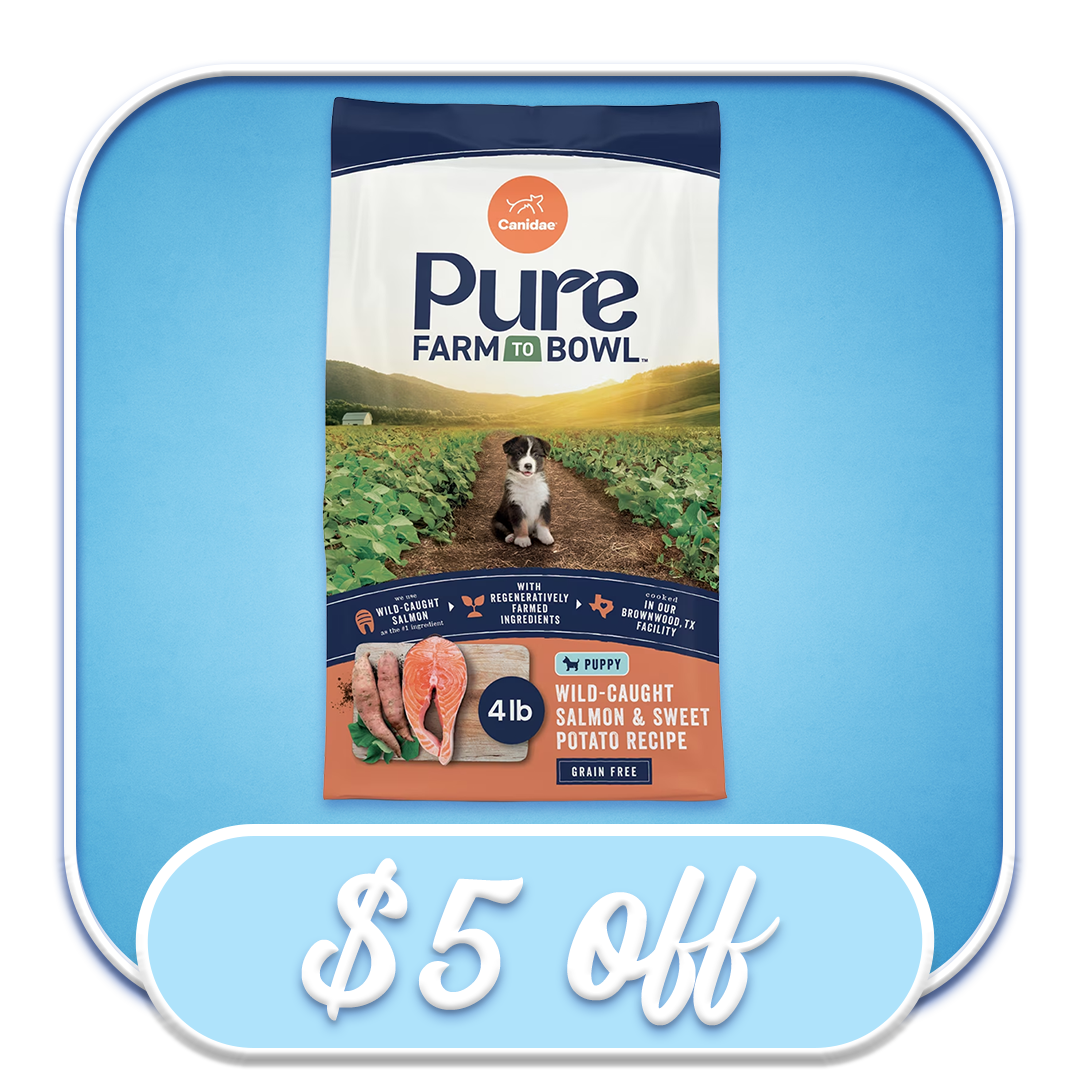 #51158 Pure Farm to Bowl - Wild-Caught Salmon & Sweet Potato Grain-Free Puppy Recipe (4lb)