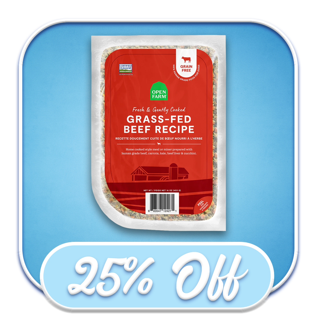 #51371 Open Farm - Fresh & Gently Cooked Grass-Fed Beef Recipe 16oz