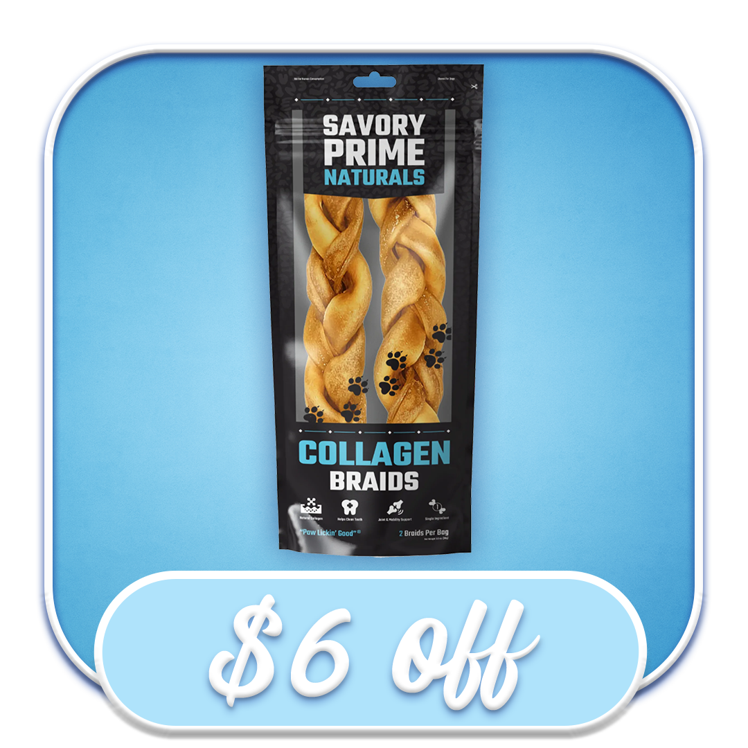 #50356 Savory Prime - Naturals Collagen Braids 2pk