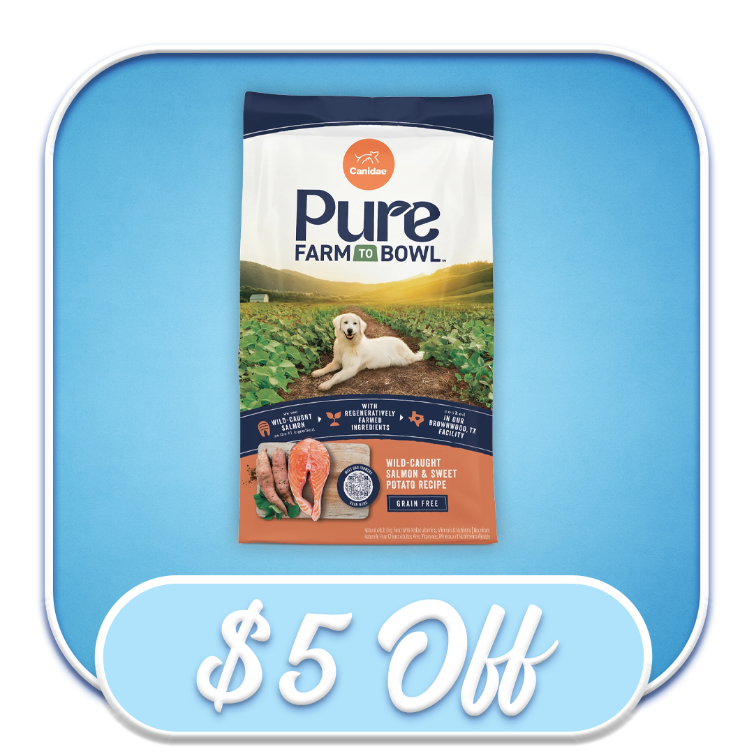 #41011 - Canidae PURE Grain-Free Wild-Caught Salmon & Sweet Potato 4lb Dry Dog Diet