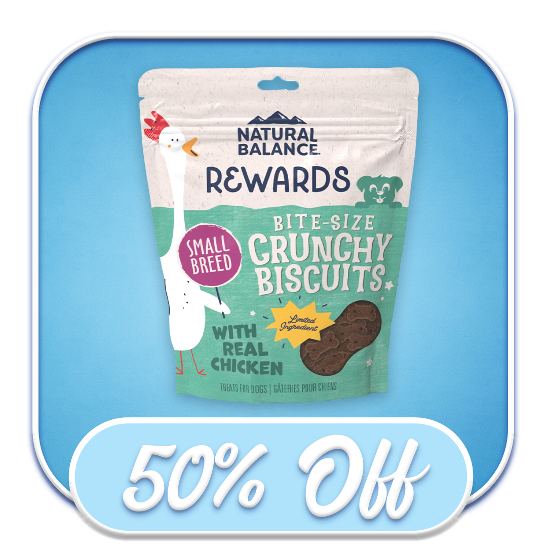 #25210 Natural Balance - Bite-Size Crunchy Biscuits Chicken 8oz