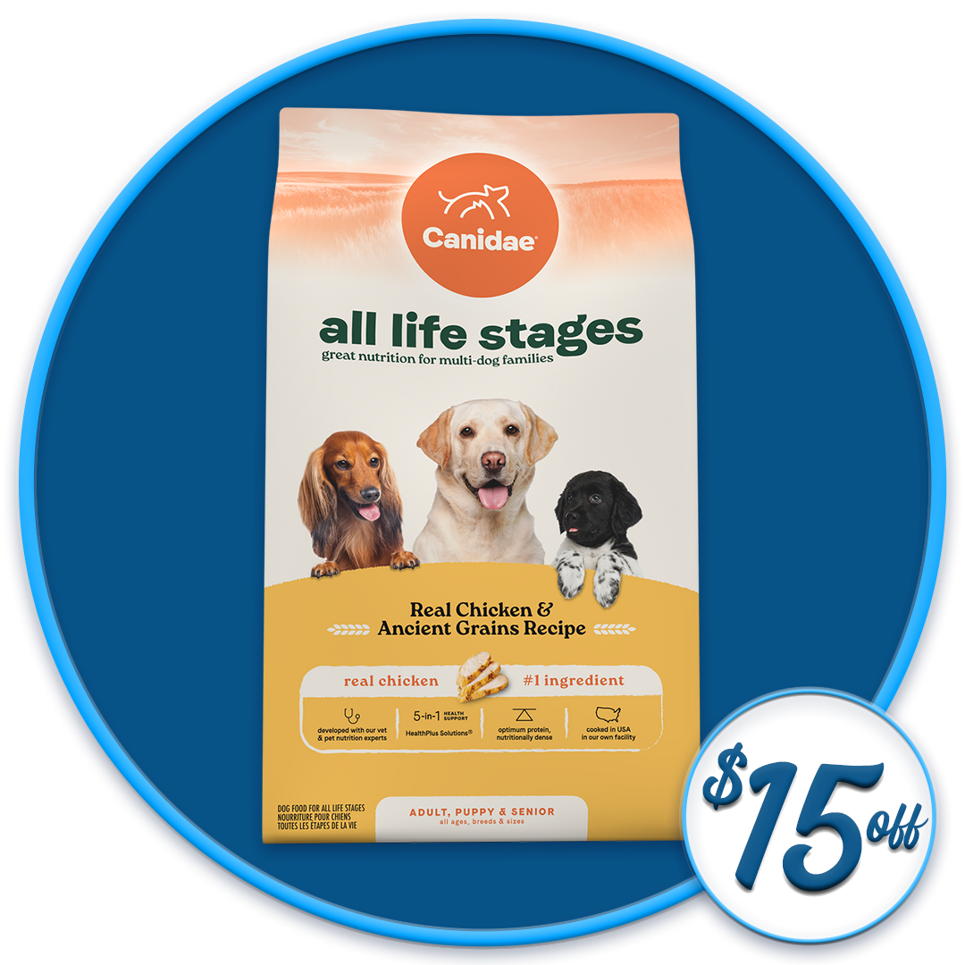 #52298/ #50253 - All Life Stages Real Chicken & Ancient Grains Dry Dog Diet 40lb & 27lb