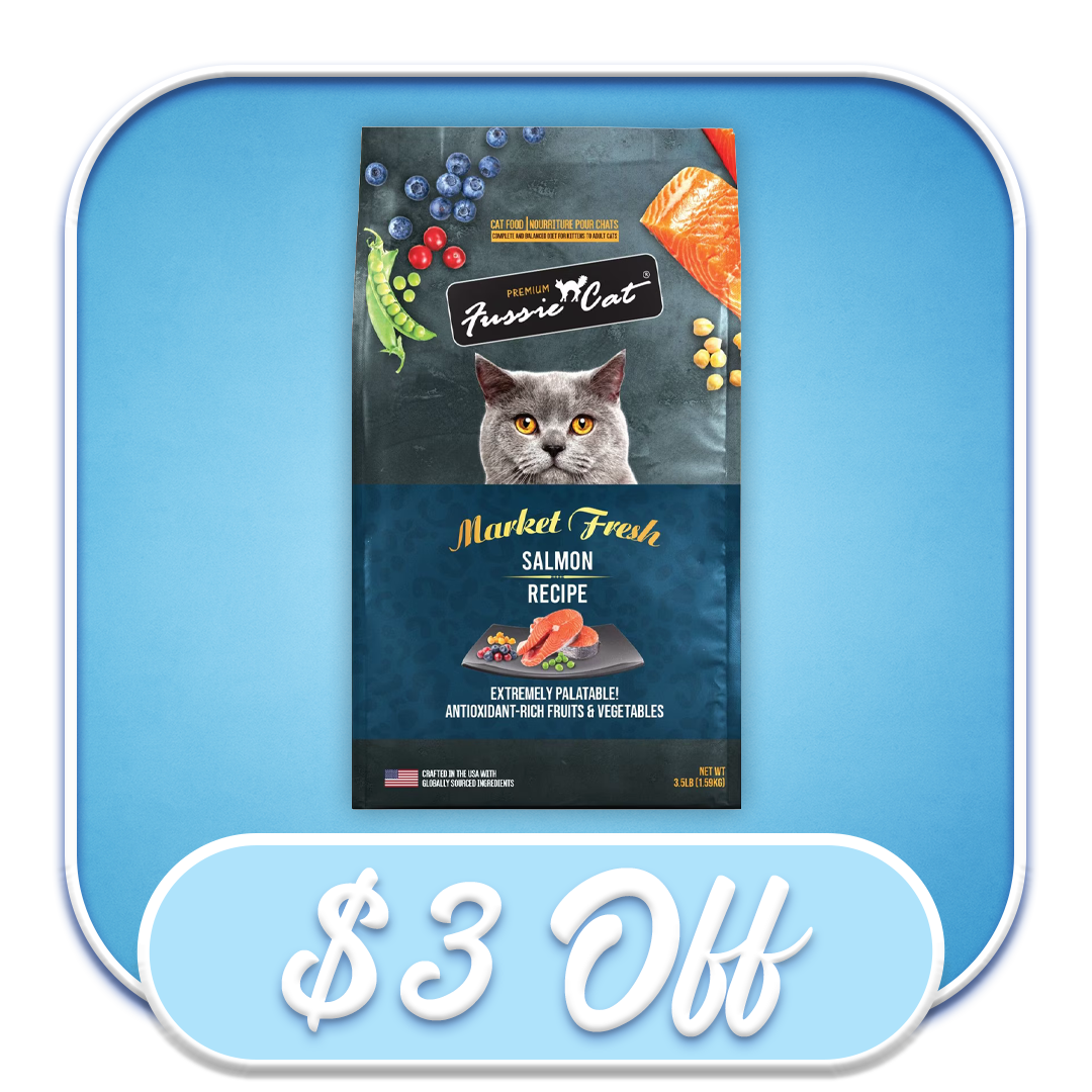 #50295 - Fussie Cat Market Fresh Salmon 3.5lb Dry Cat Diet