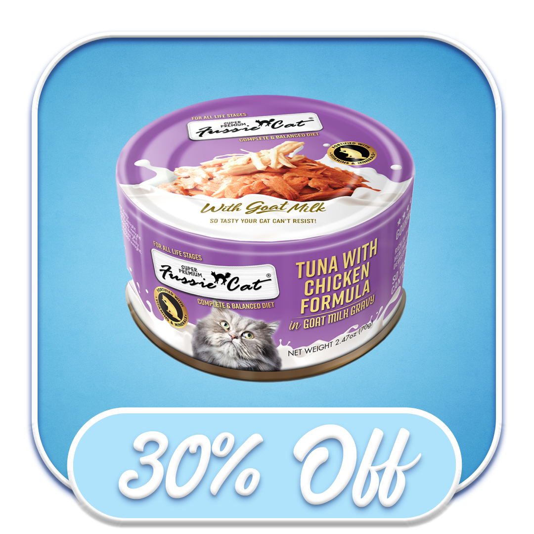 #49046 Fussie Cat - Tuna with Chicken in Goat's Milk Formula 2.47oz