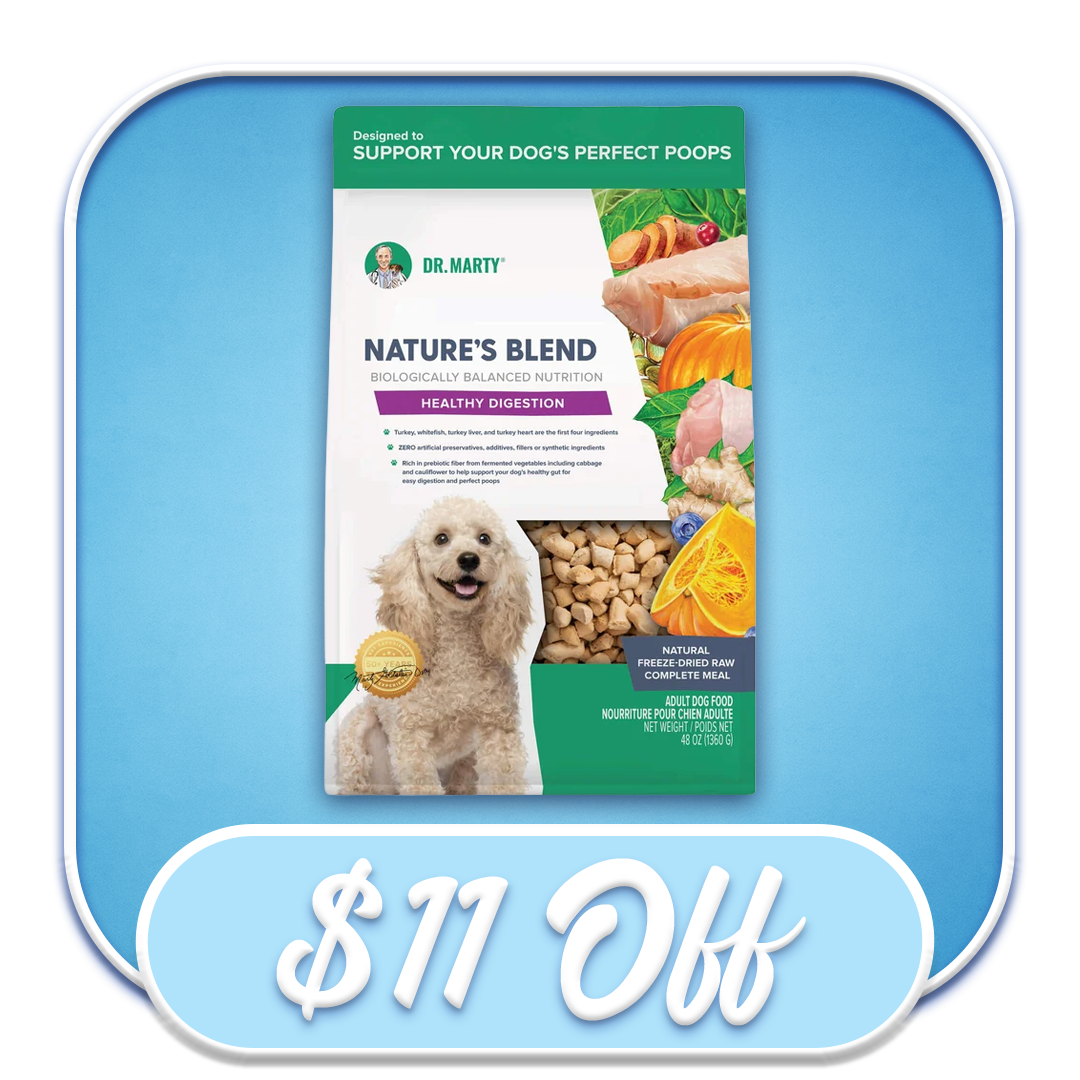 #51143 Dr.Marty - Healthy Digestion 48oz Freeze-Dried Dog Diet