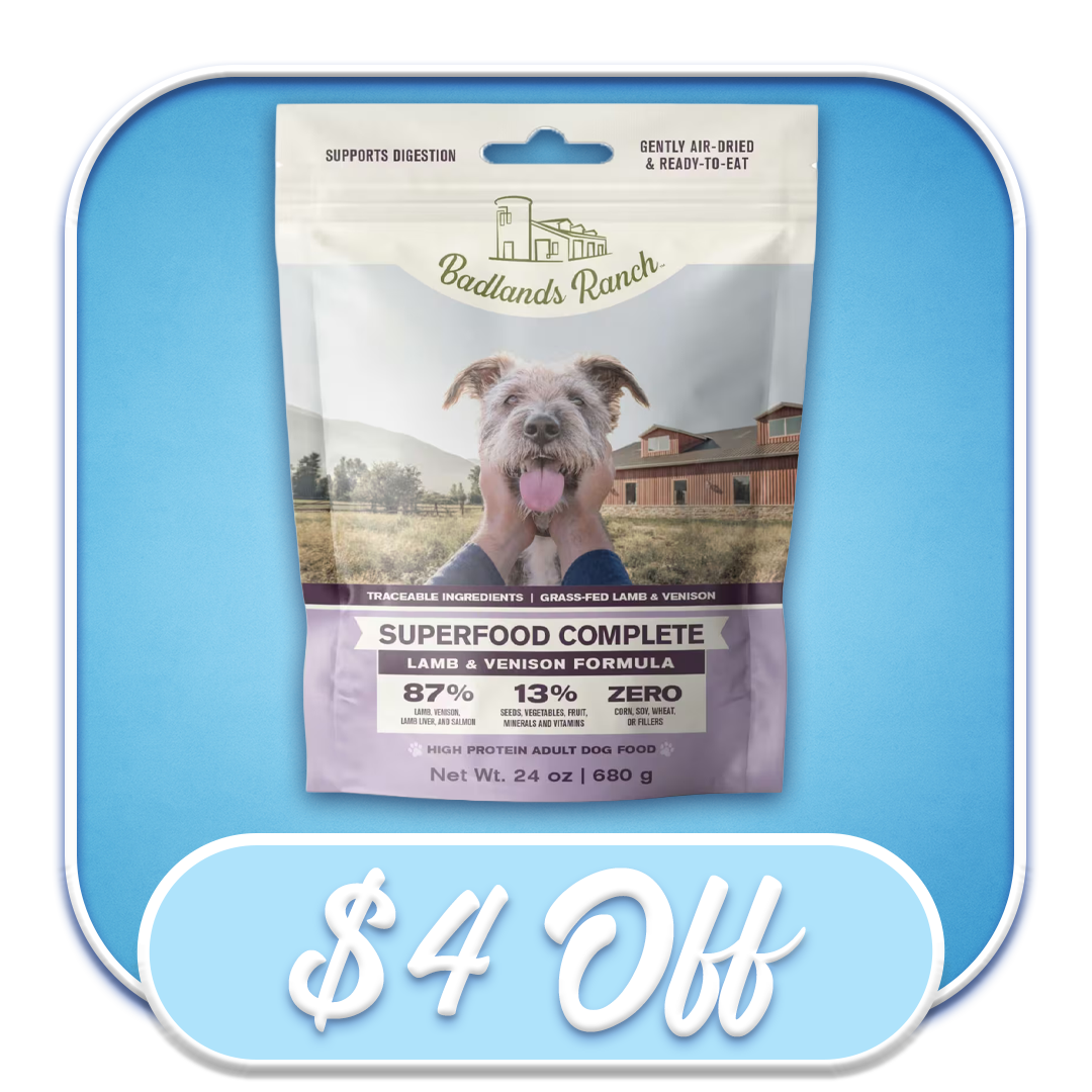 #49063 Badlands Ranch - Superfood Complete Lamb & Venison Formula 24oz