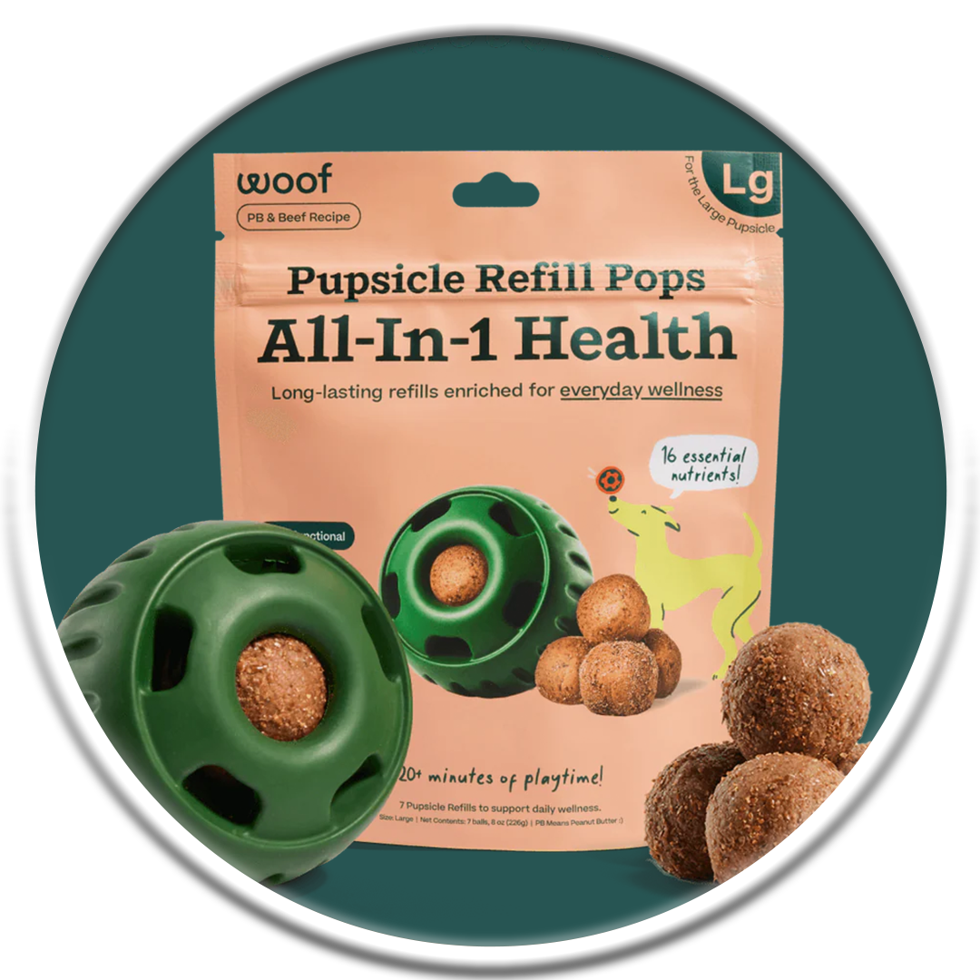 Pupsicle Refill Pops - PB & Beef All-in-1 Health (S-XL)