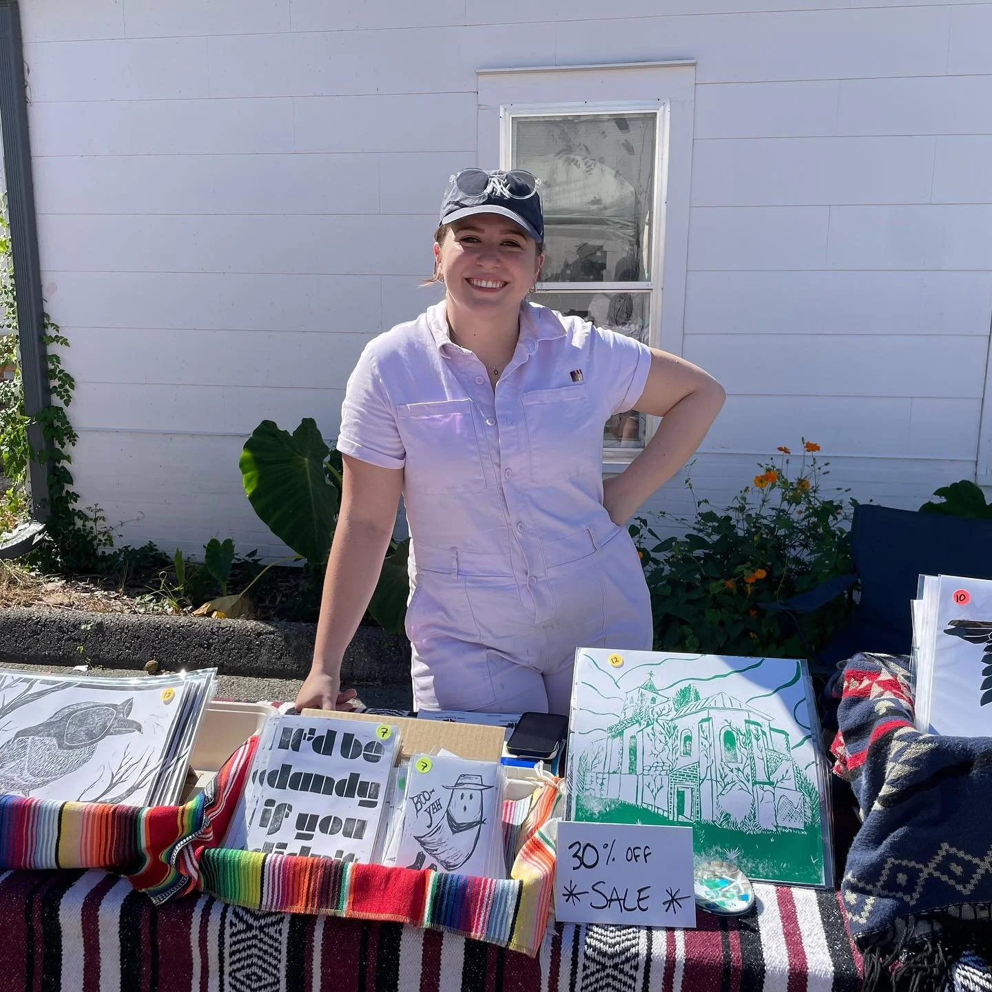 We had an awesome time tabling at the @sleetcity rummage sale. What an amazing community of art folks to enter into. Good luck to @sleetcitywoman you have opened a lot of doors for people and inspired many more. I am one of them. ❤️