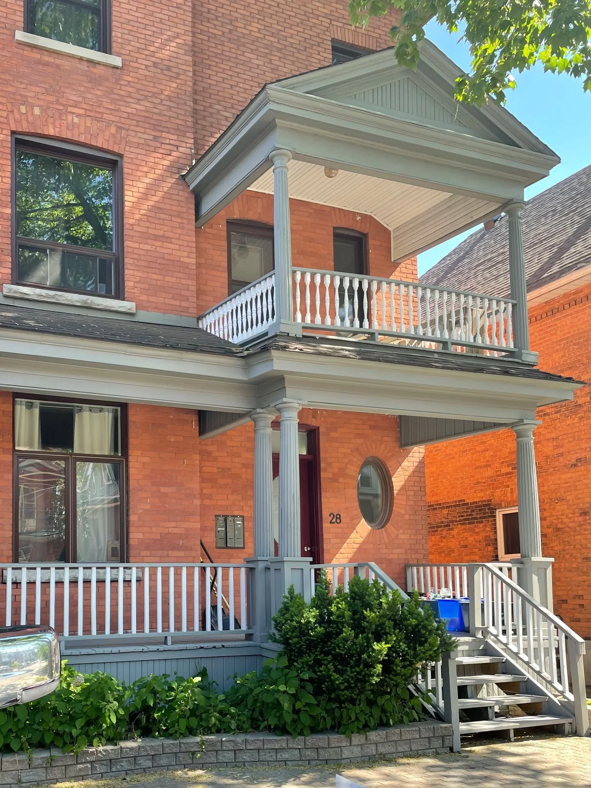 2 story front porch painters