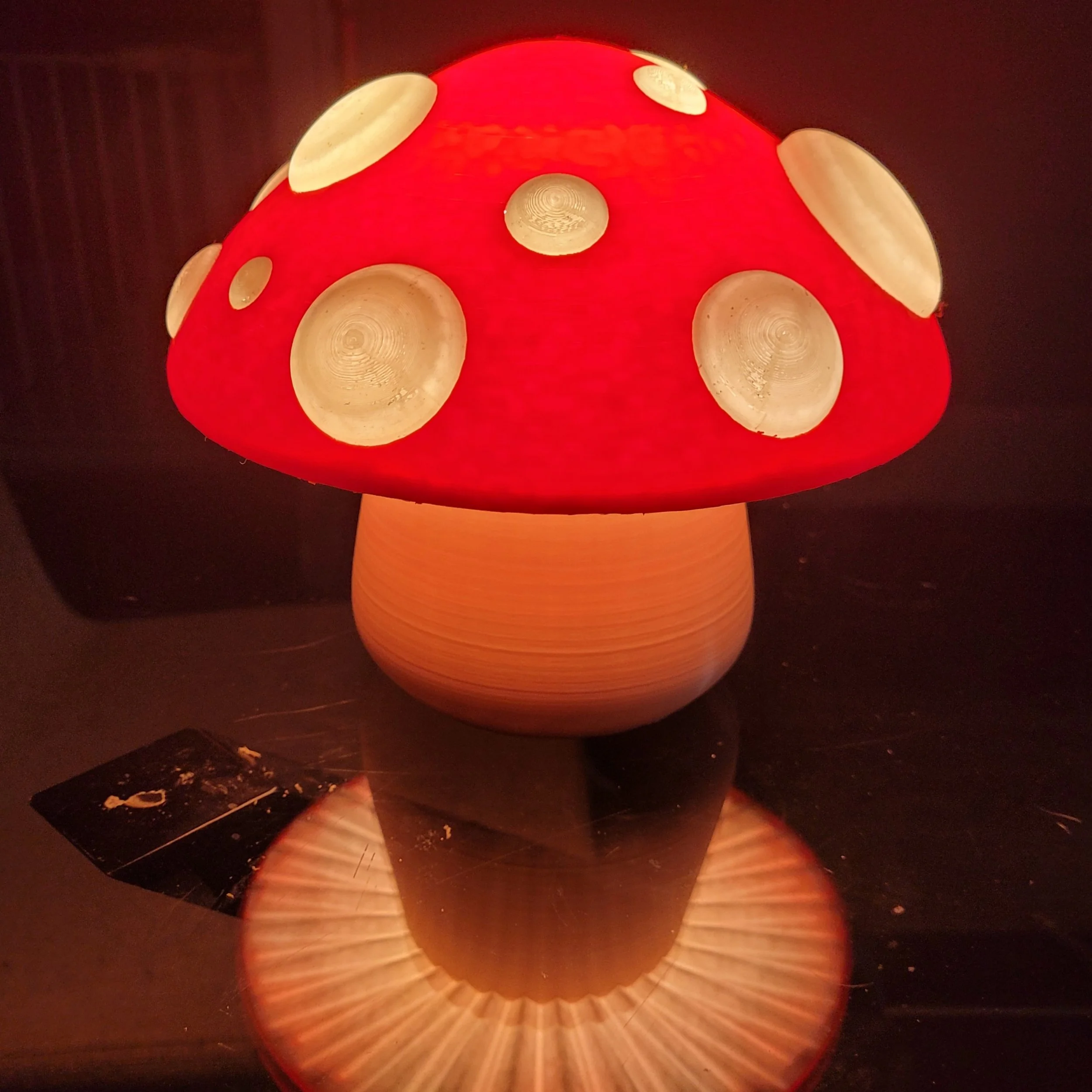 3D Printed Mushroom Lamp