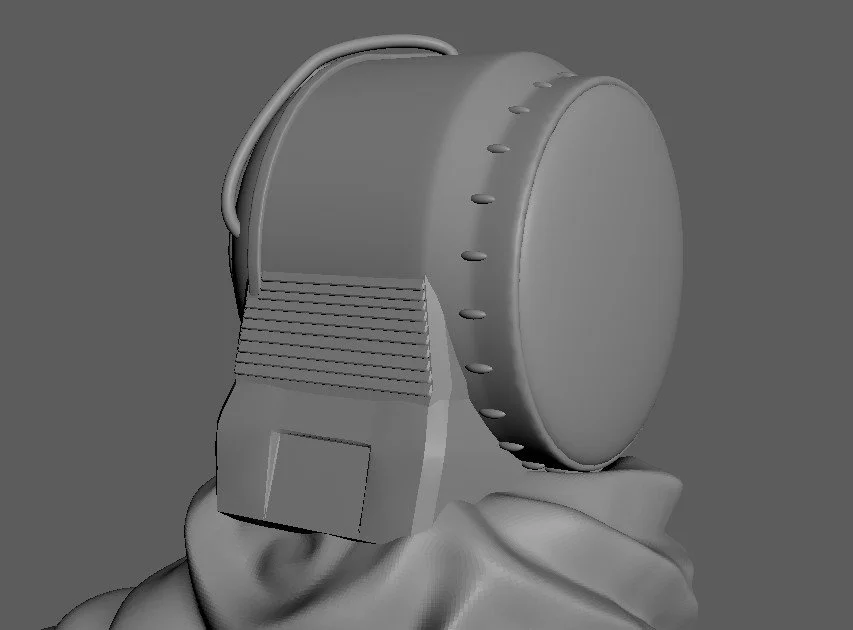 Meditating Sentinel 3D Render Detail