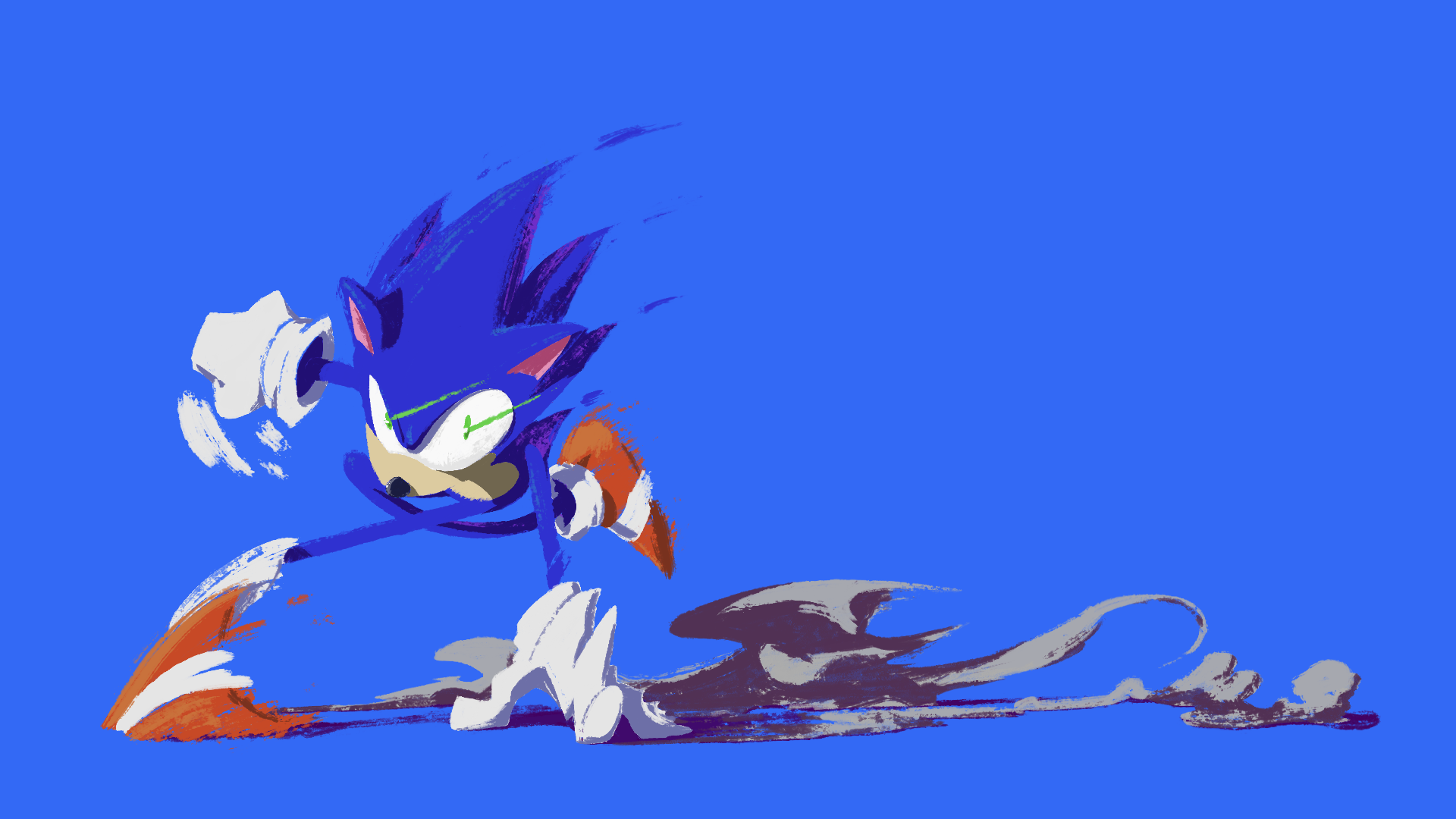 Sonic is angry and is gonna GET you. Very quickly I might add