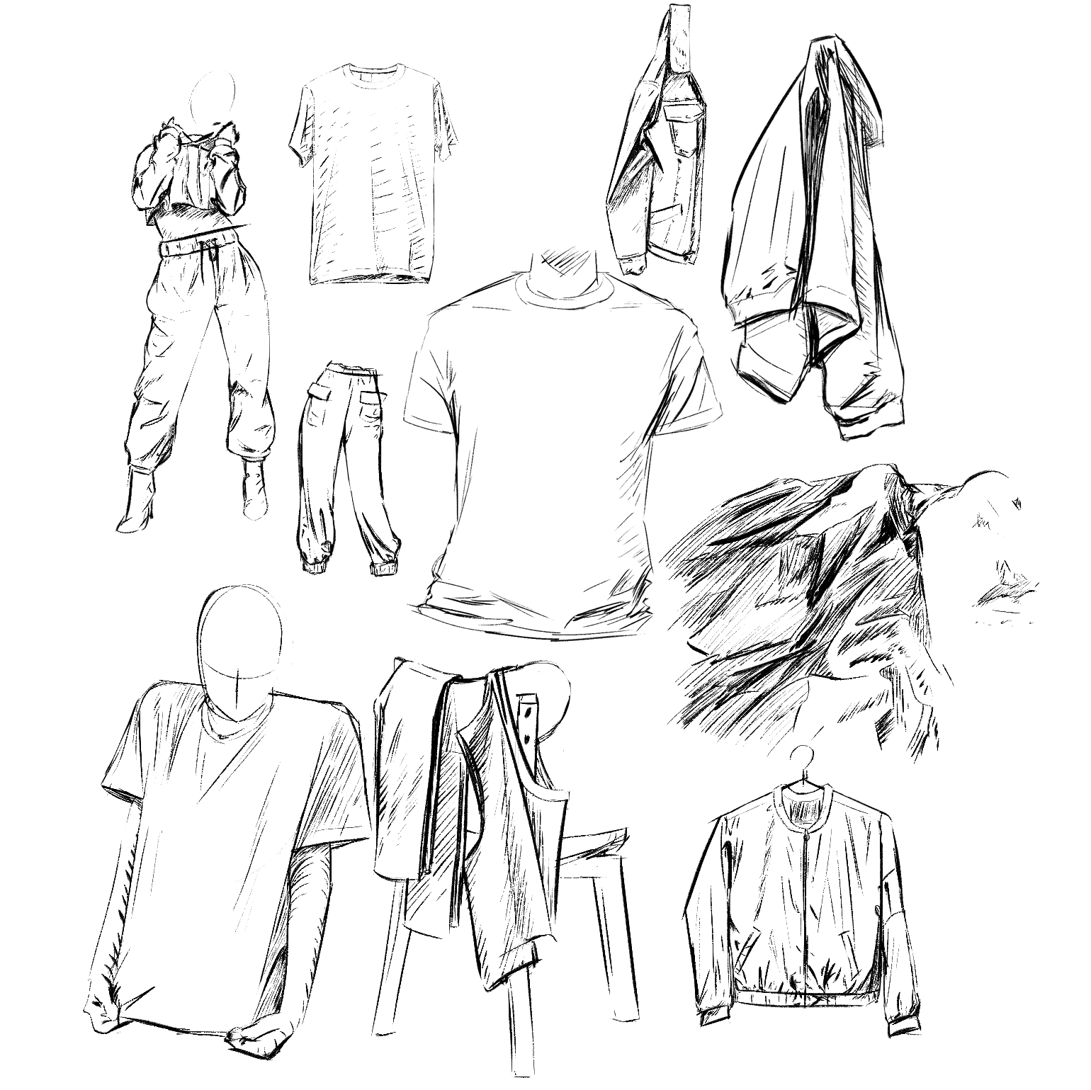 Clothing Fold Studies