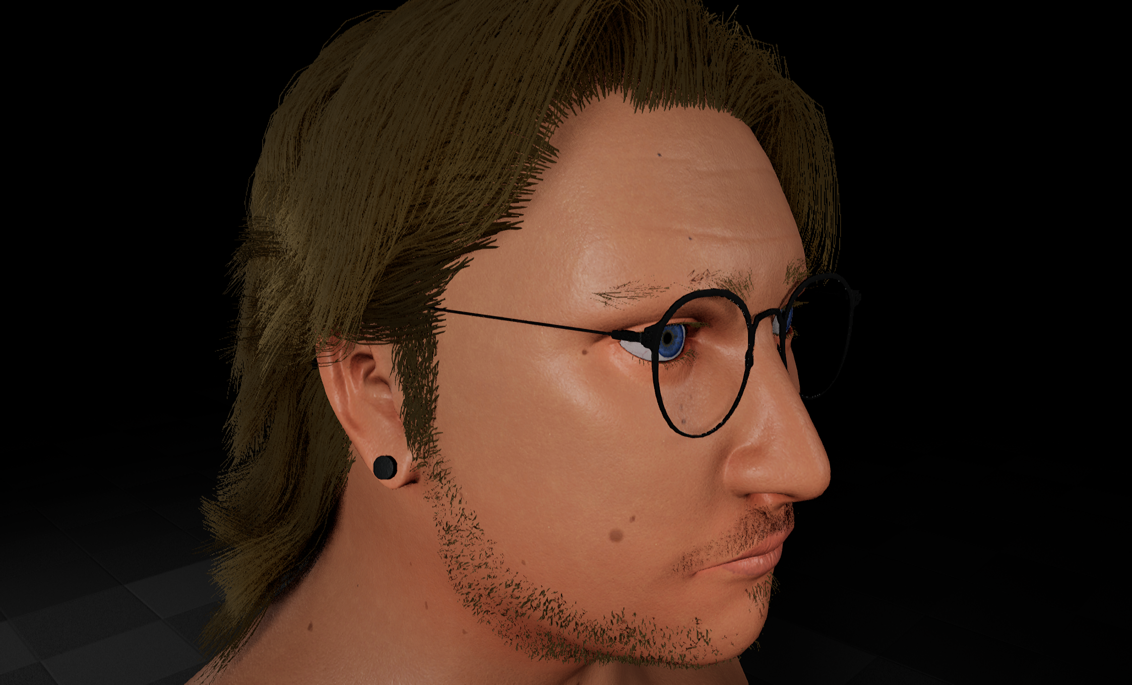 Logan 3D Model Close Up Render