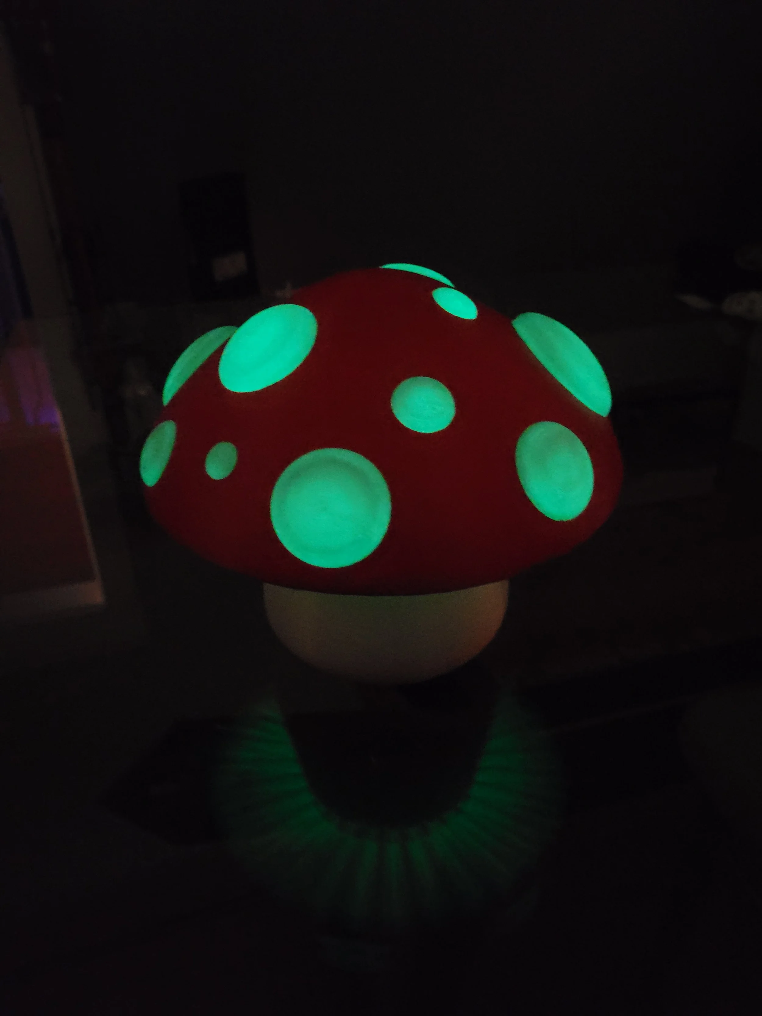 3D Printed Glow in the Dark Mushroom Lamp