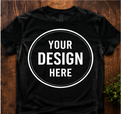 Upload your design, choose your shirt colors and sizes, and let us create something just for you.
