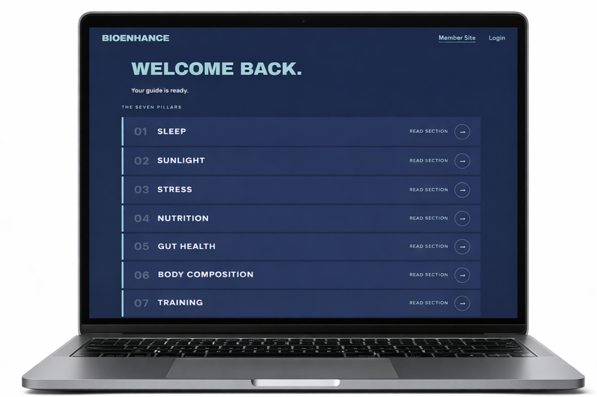 Natural testosterone optimisation guide for men - BioEnhance Hormone Optimisation Guide