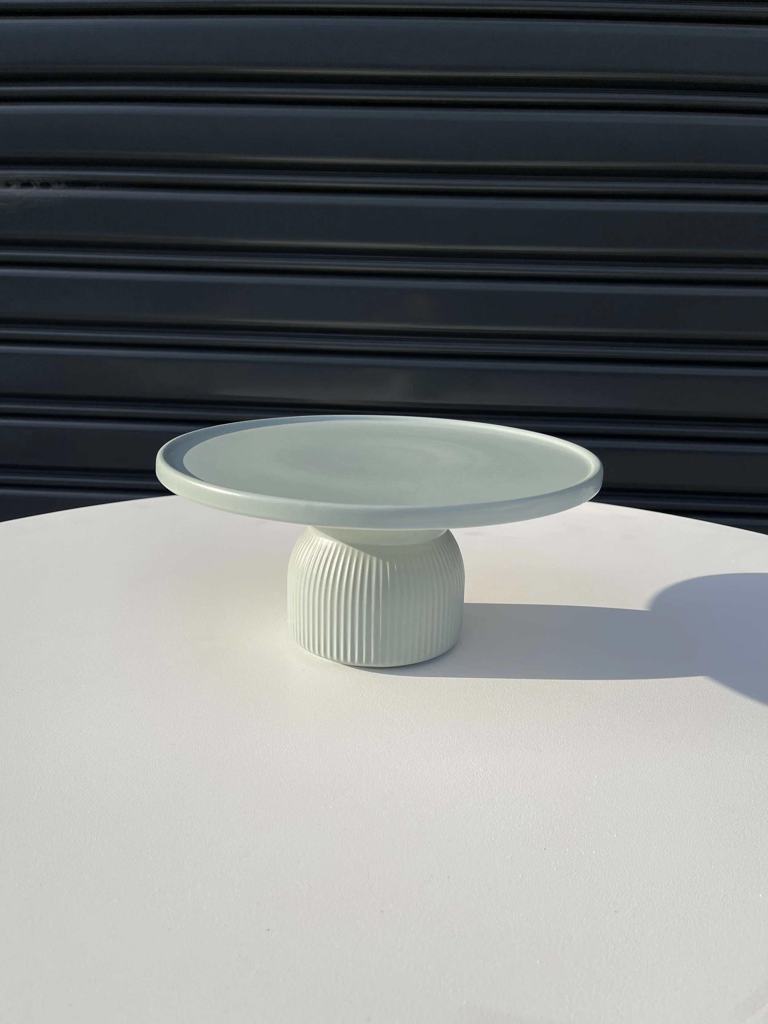 Mint Cake Stand Ripple