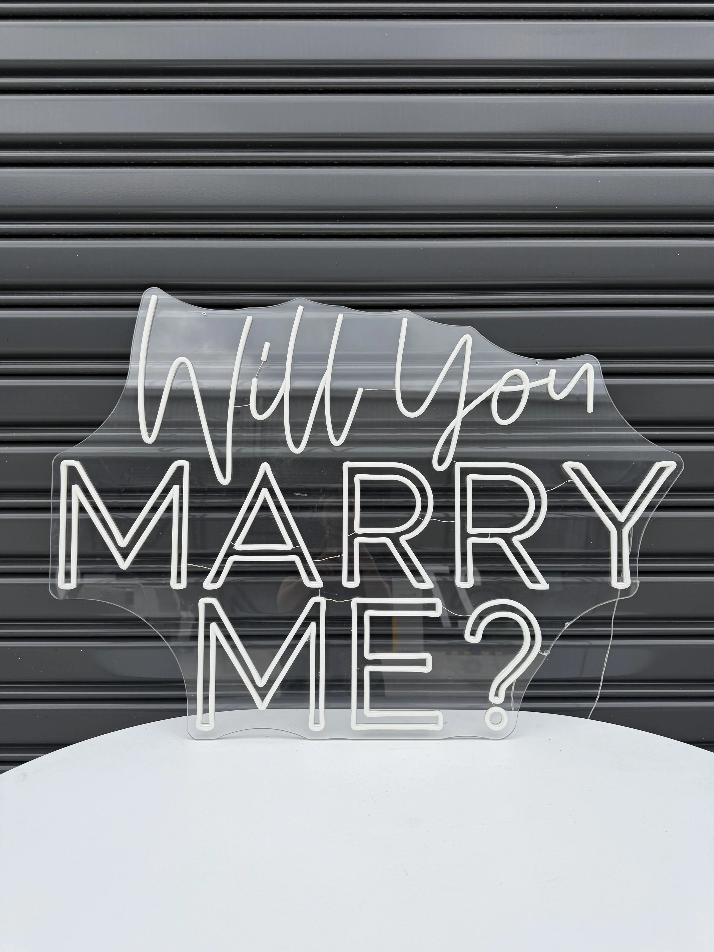 'Will You Marry Me?' Neon