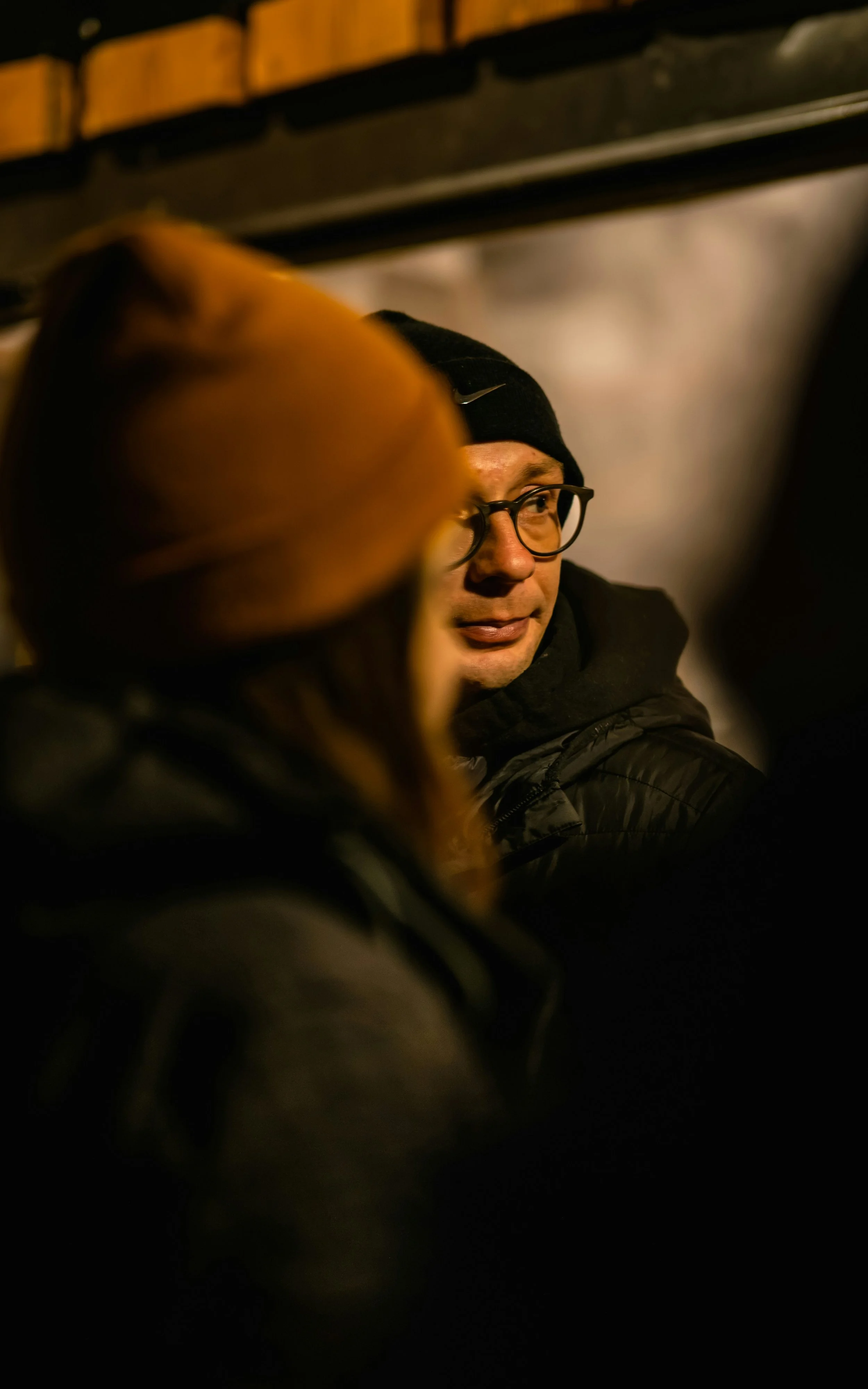 Two people working through a tough subject together