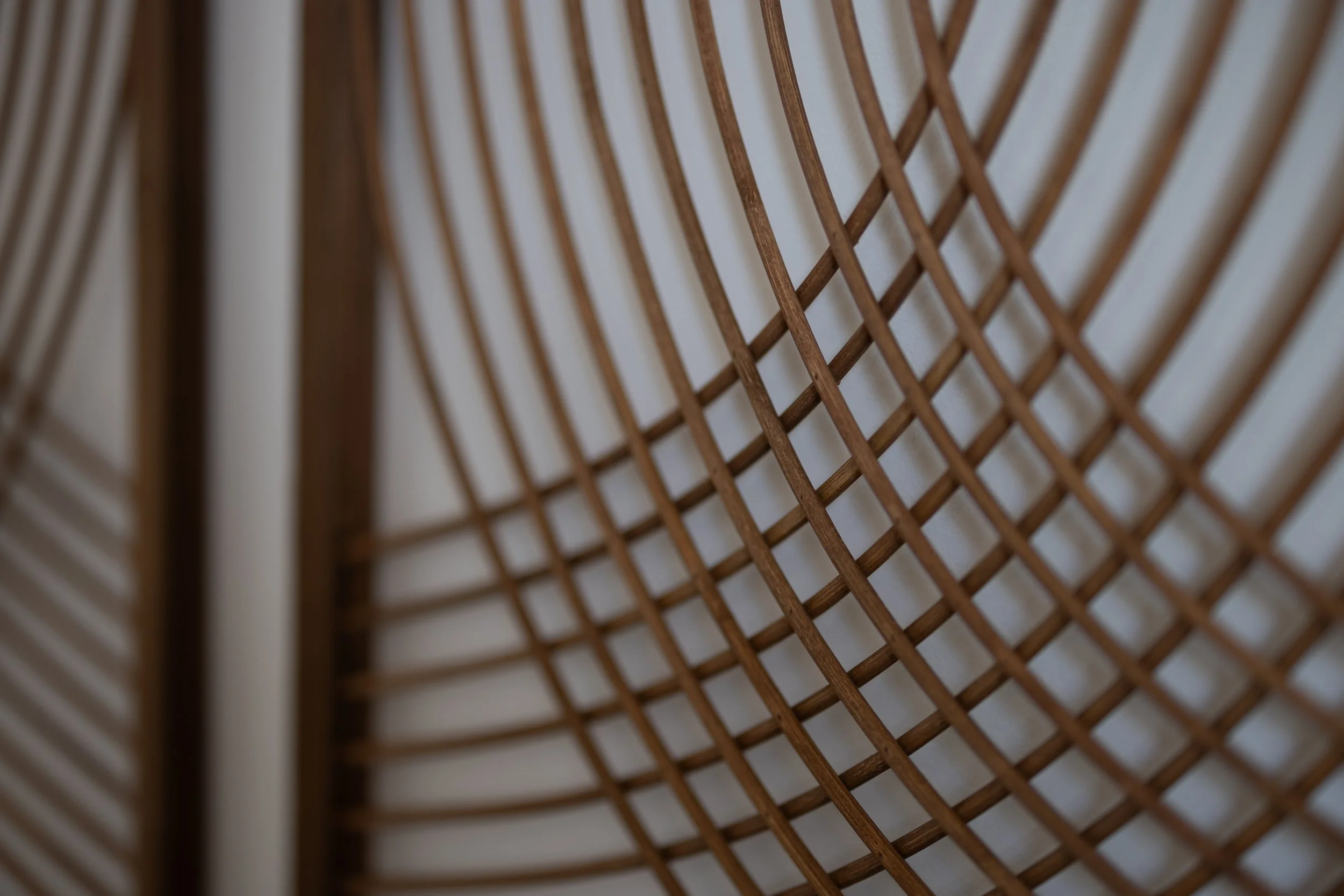 Wood art adorning walls of counseling office of Core Counseling KC in Prairie Village, KS