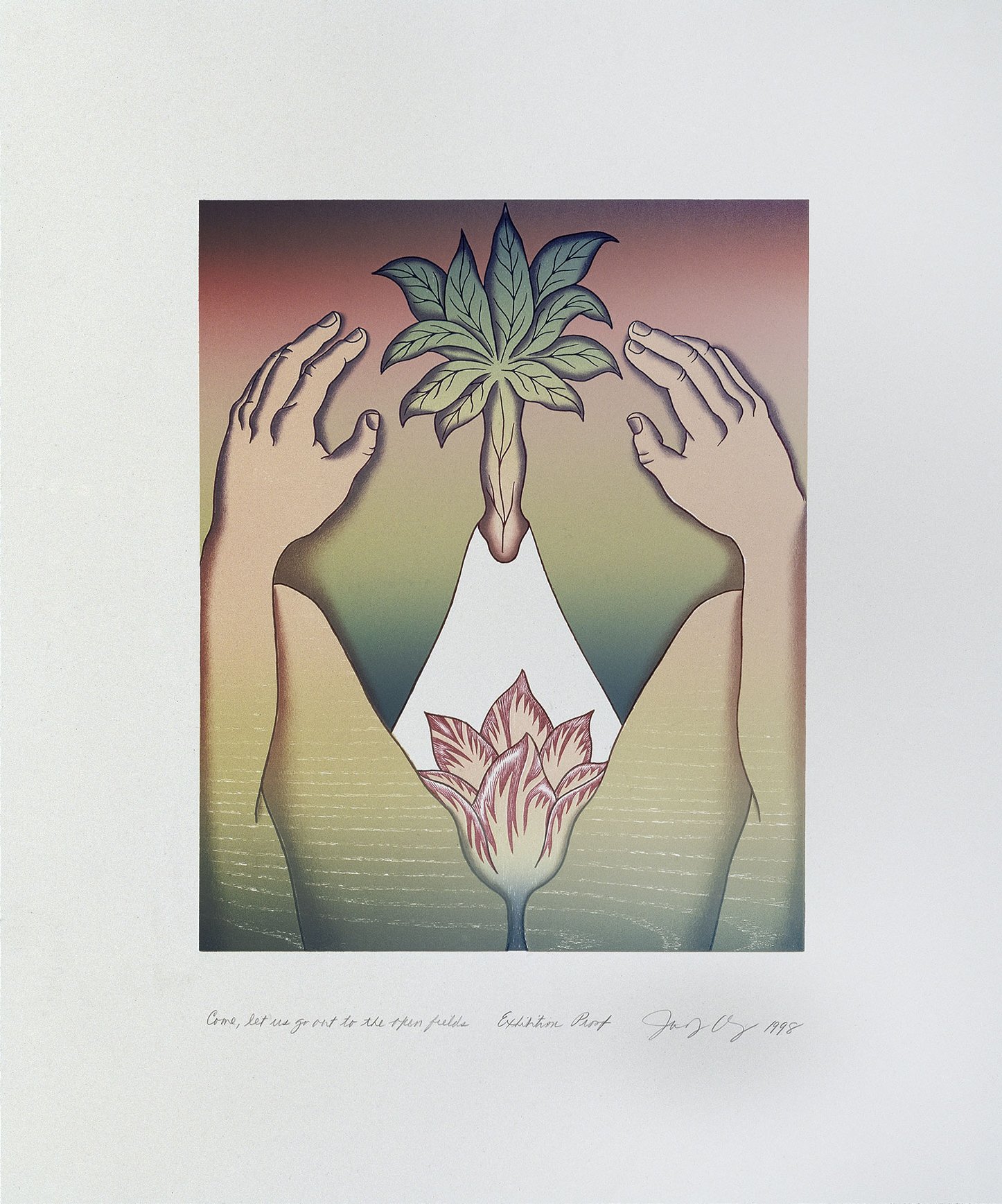Judy Chicago | Come, Let Us Go Out Into the Open Fields (Diptych)