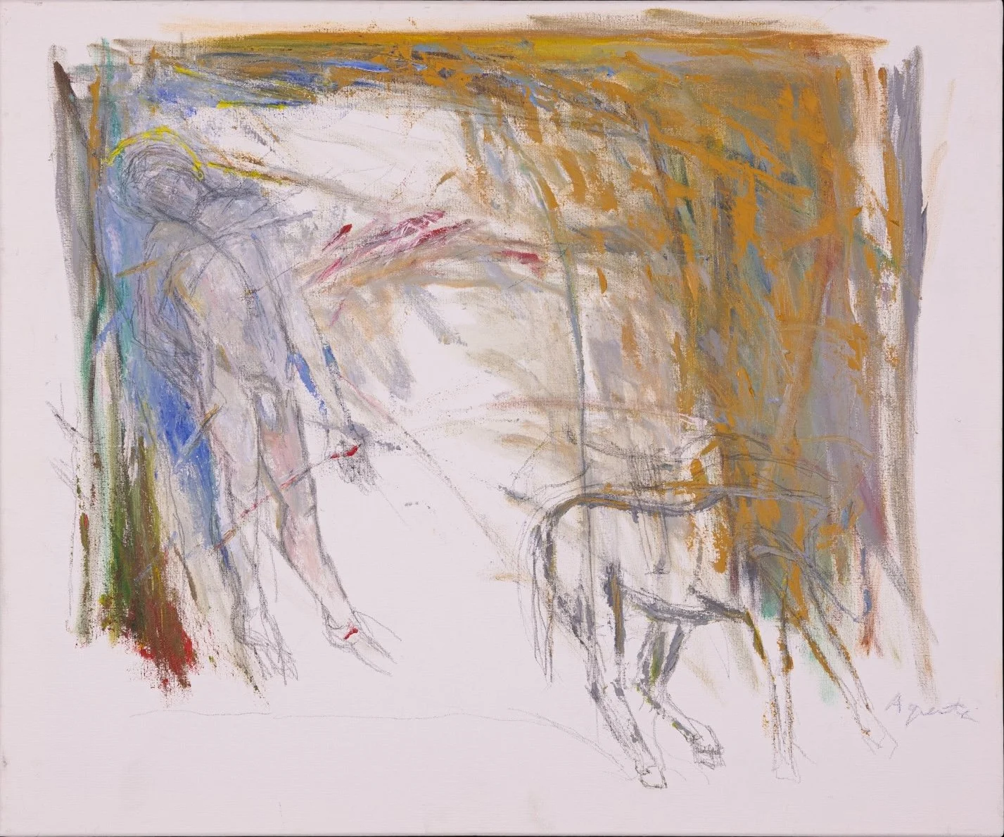 Francesco Agresti
Saint Sebastian, 2025
Predatory Passion Series
Oil, pastel, acrylic, and pencil
19 ¾ (H) X 23 ½ (W) in.