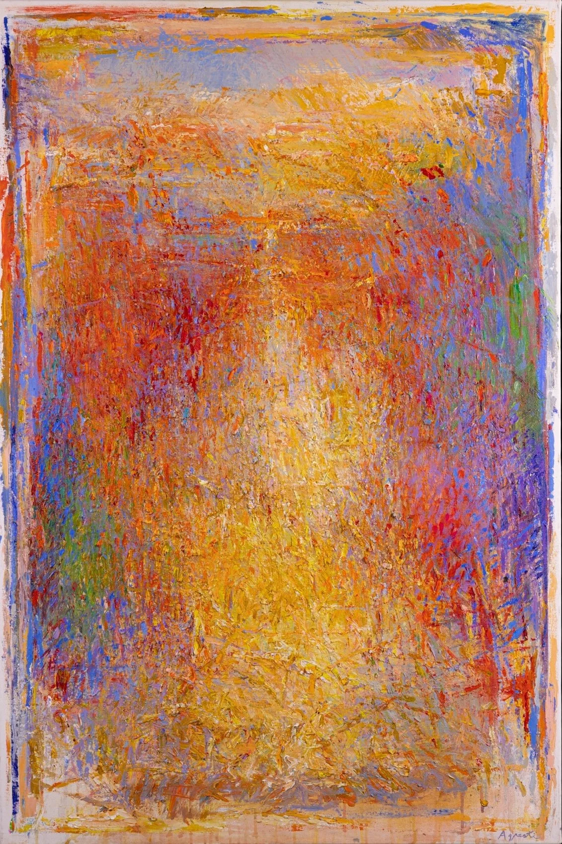 Francesco Agresti
Untitled, 2022
Sea Oats Series
Latex paint, acrylic, gouache, marble dust, and polymer emulsion
48 (H) X 32 (W) in.